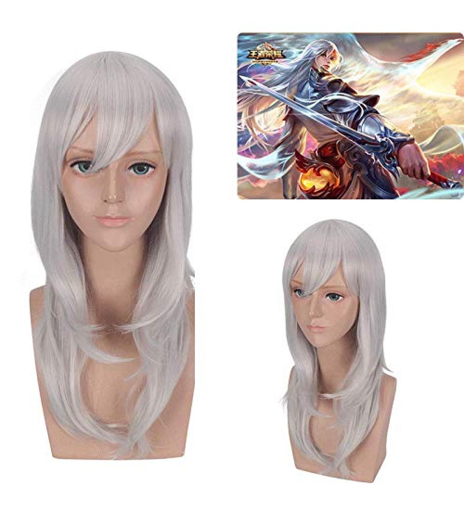 Shop Silver White Micro-Curly Wig for Volume - Ideal for Chemotherapy | Li Baifeng Phoenix Wig - Buy Online on GoSupps.com