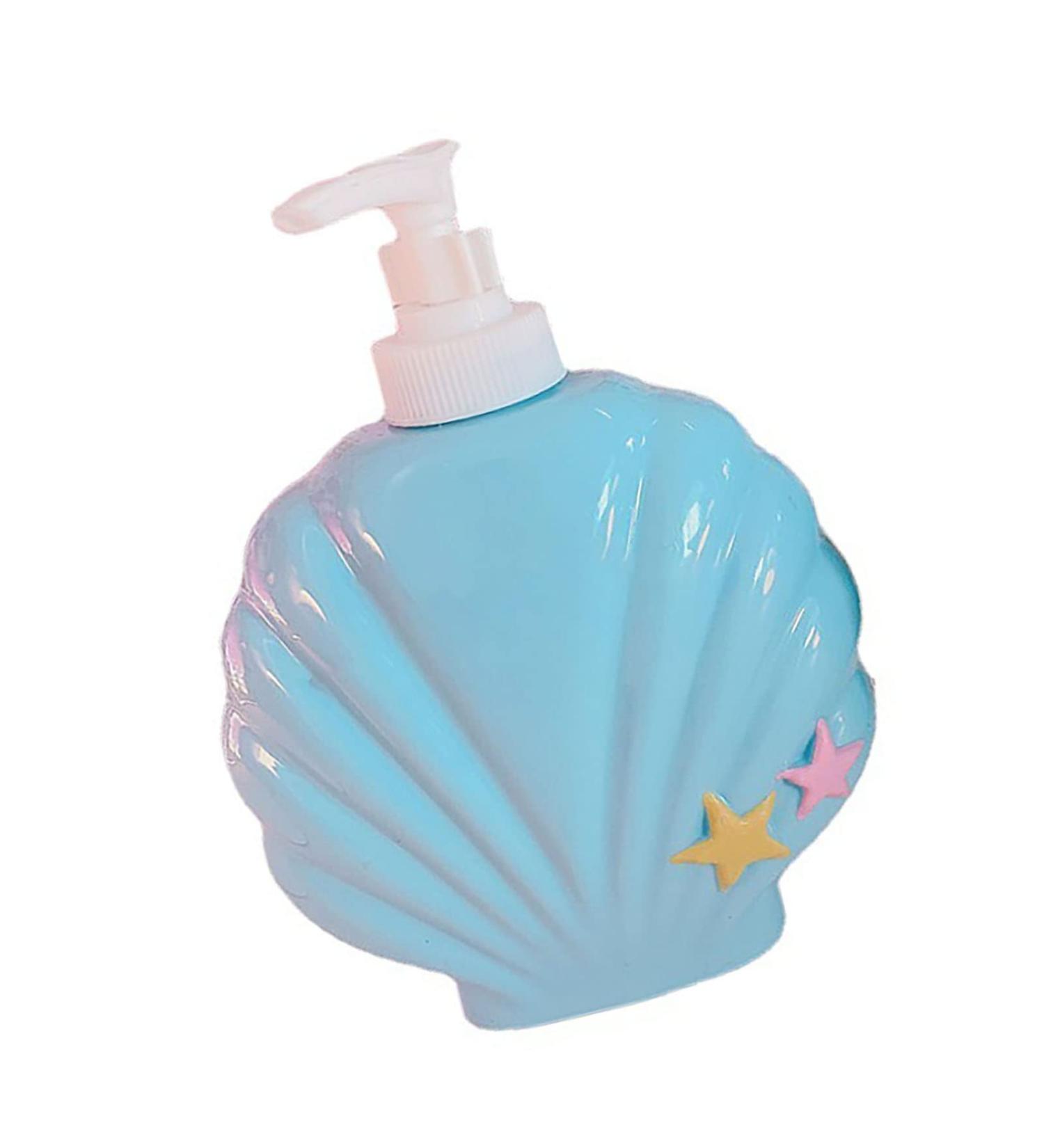 Fabater Bath Dispenser Bottle Body Wash Pump Bottle Food Grade ABS Plastic Refillable for Hotel (Shell Shape One Size) - Buy Online on GoSupps.com