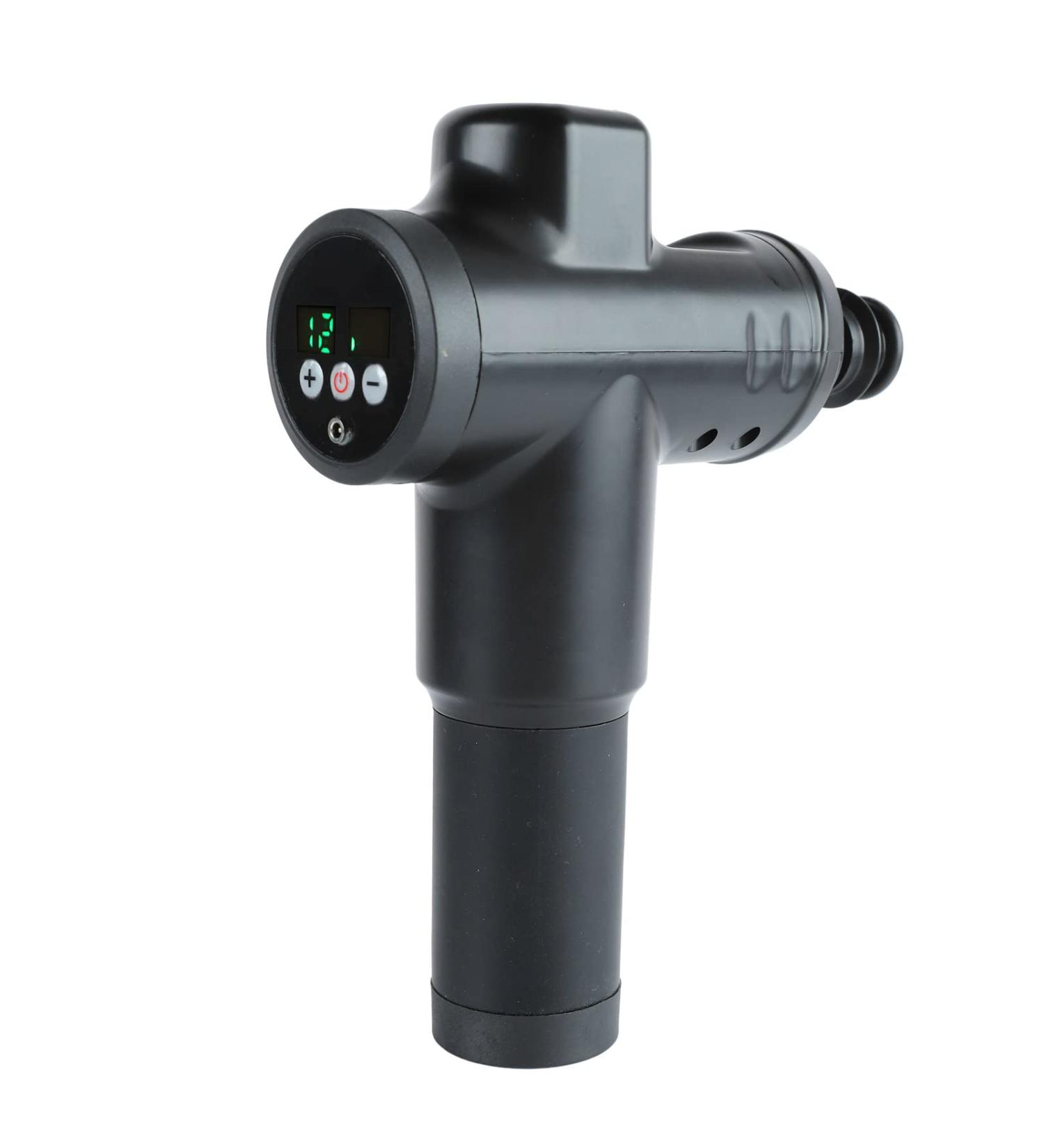 High-Frequency Black Body Massager with 8 Silicone Heads - Deep Tissue Relief for Sore Muscles - International Shipping Available - Buy Online on GoSupps.com