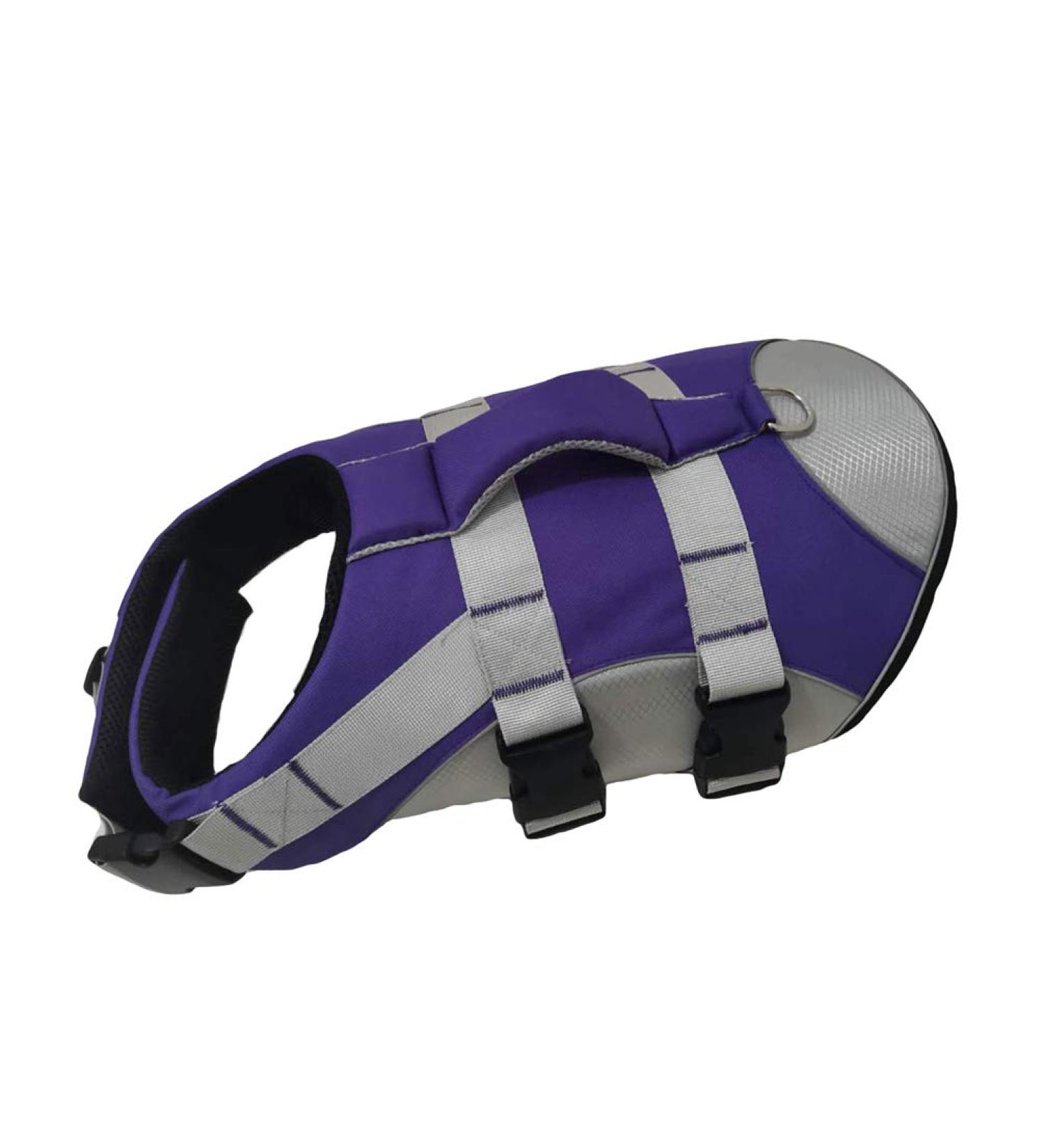 Buy Hzqifei Reflective Life Jacket for Dogs - Durable Swimming Vest for Small Medium & Large Dogs - Ideal for Training & Safety - Purple (Large) - Buy Online on GoSupps.com