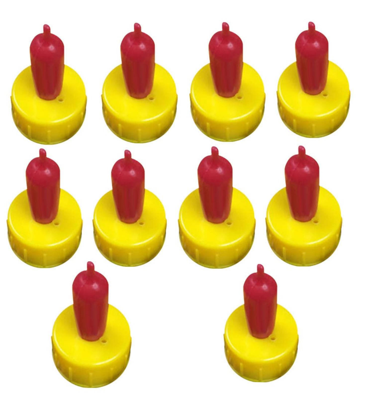 10pcs Nipple Orphan Bottle Lamb Pet Pup Dog Red Sheep Cat Goat Teat Drink Animal Feeding - Buy Online on GoSupps.com