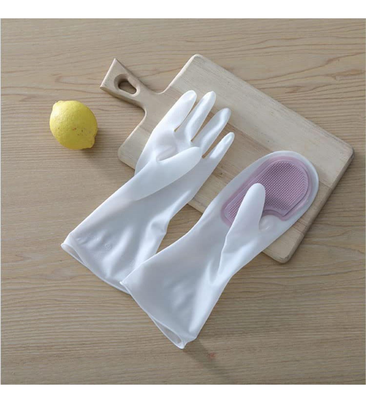 Single Magic Brush Gloves Dishwashing Brush Housework Gloves Insulated Kitchen Silicone Laundry Gloves Washing Bowls Gloves Tools - Buy Online on GoSupps.com