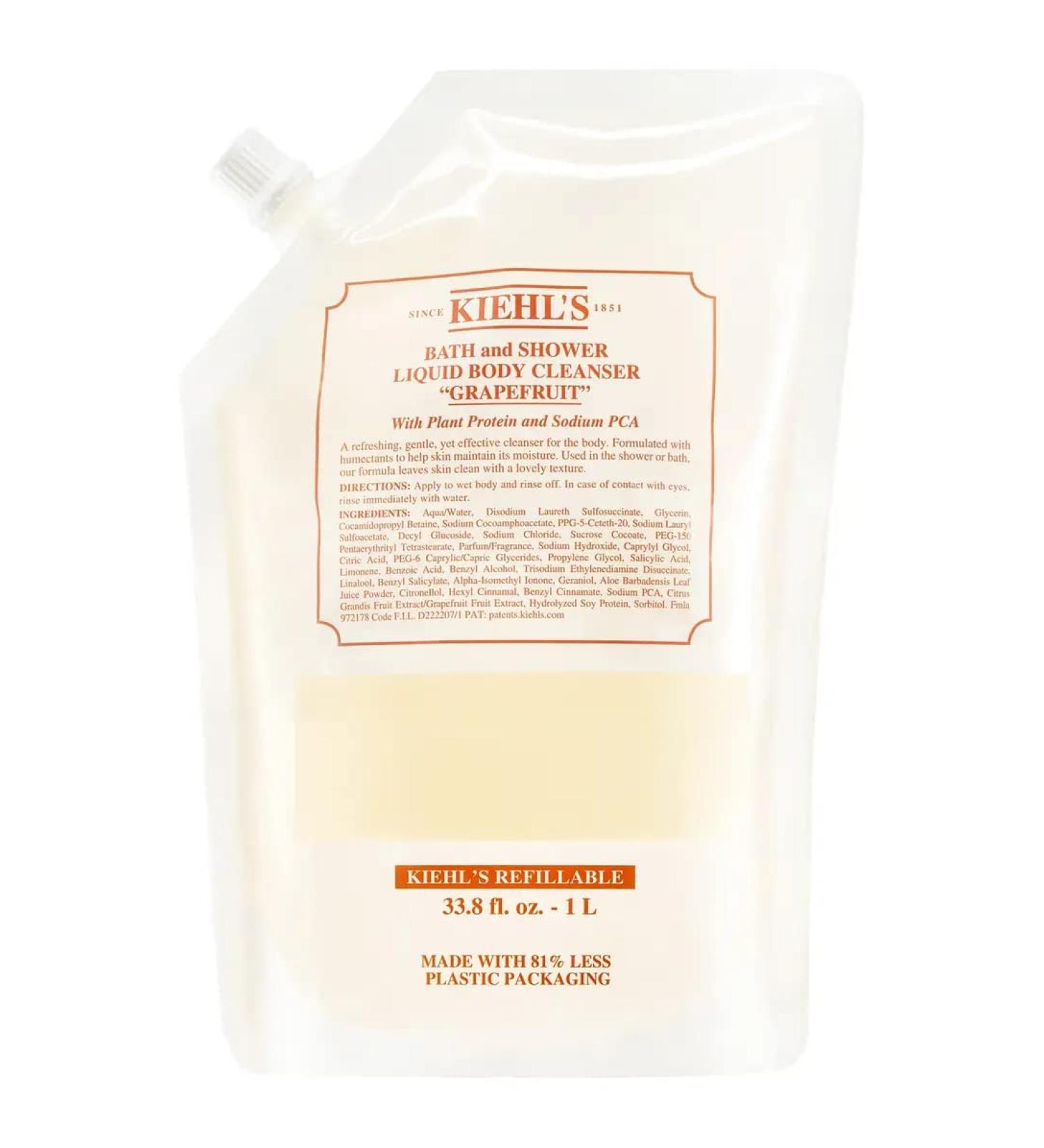 Kiehl's Bath and Shower Liquid Body Cleanser Grapefruit  33.8 Ounce