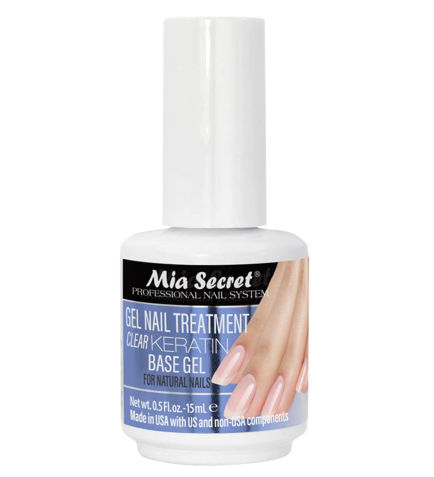 Mia Secret Clear Keratin Base & Top Gel 15ml - Nail Repair & Strengthening Gel - Buy Online on GoSupps.com