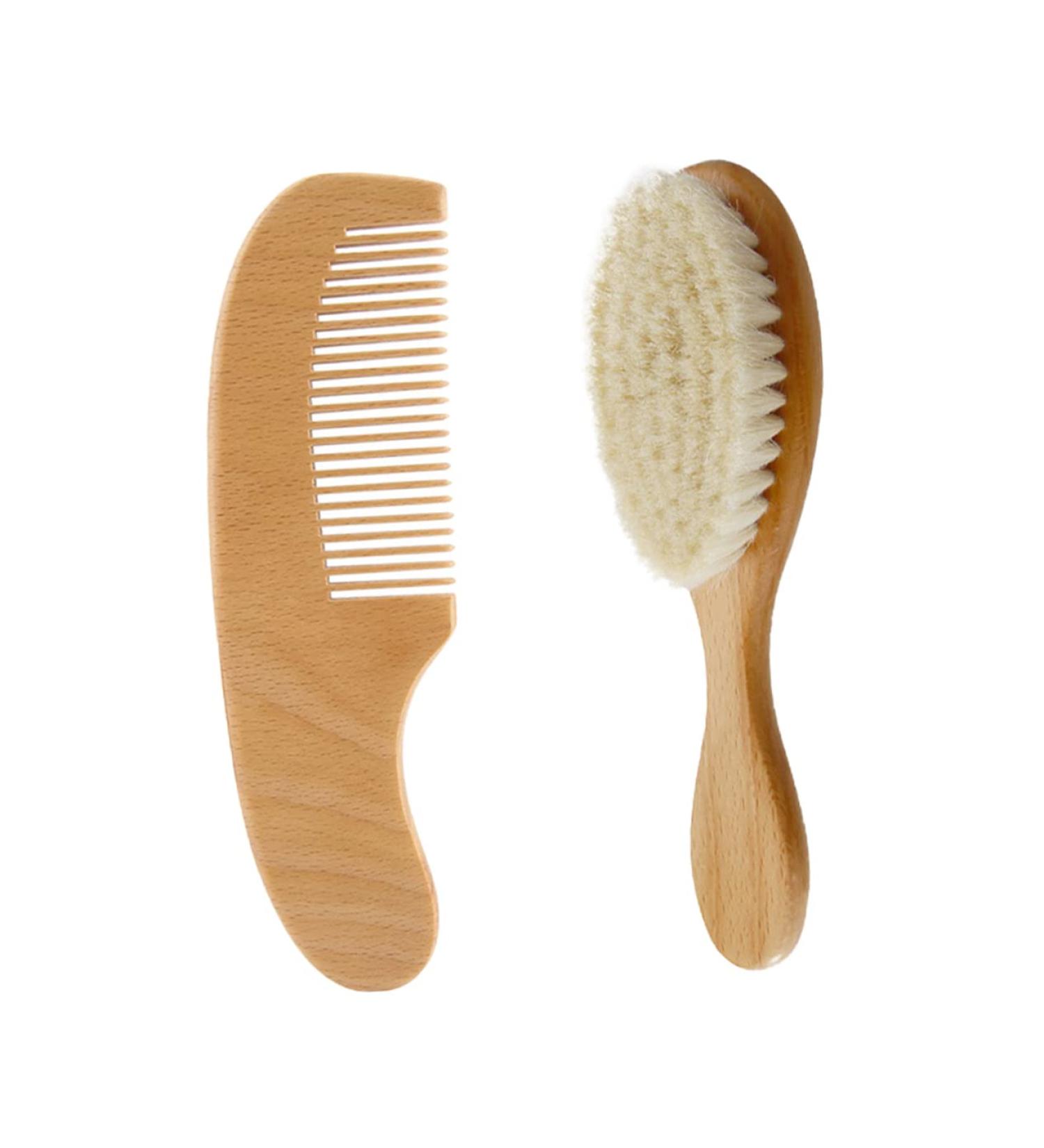 FRCOLOR 1 Set Shampoo Brush & Baby Bath Massager Combo - Soft Bristle Head Scrubber & Beech Baby Comb | Barber & Shower Hair Scalp Brush - Buy Online on GoSupps.com