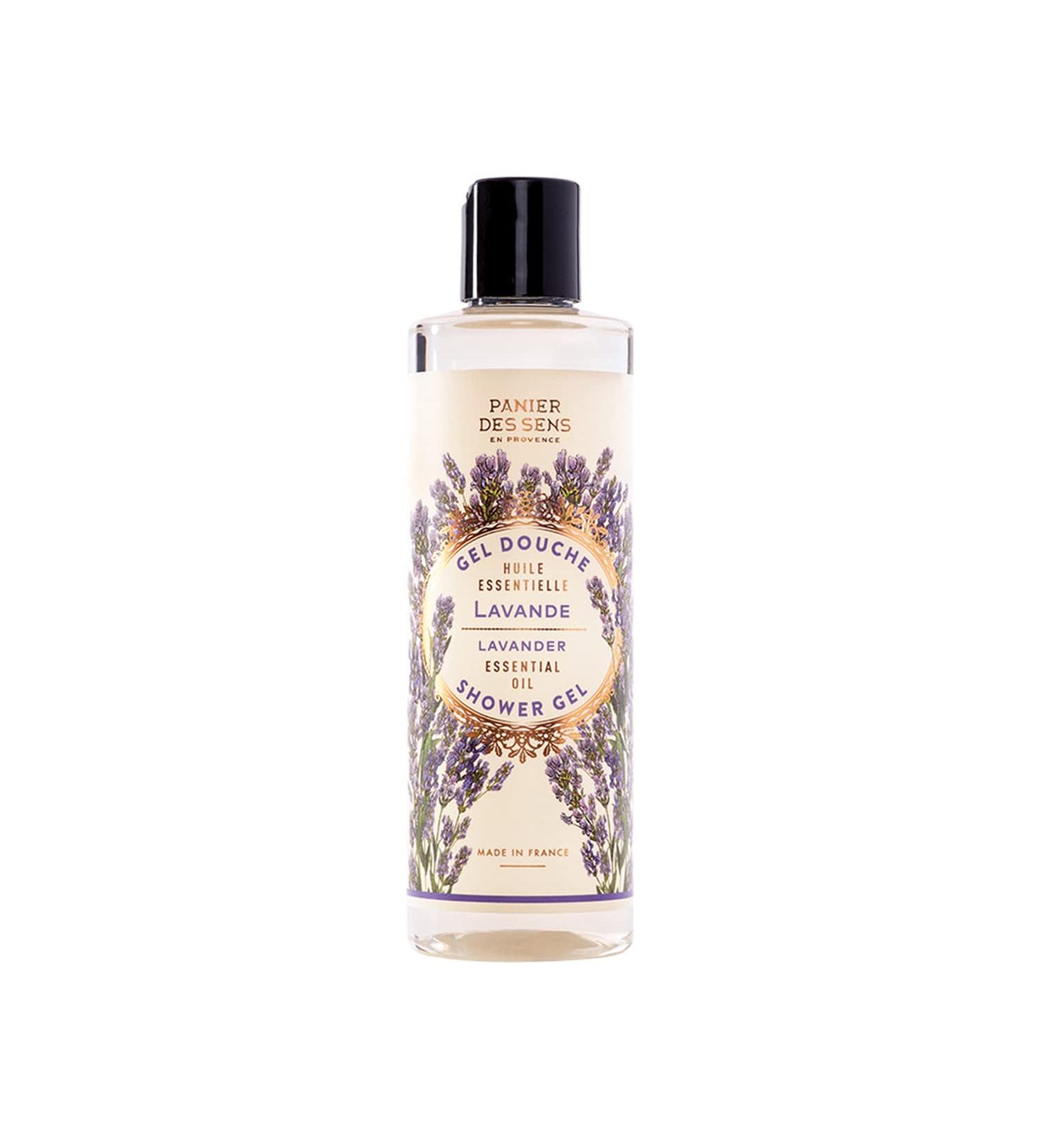 Panier des Sens Lavender Shower Gel - 96% Natural Body Wash - Made in France - 8.45 Floz/250ml - Buy Online on GoSupps.com