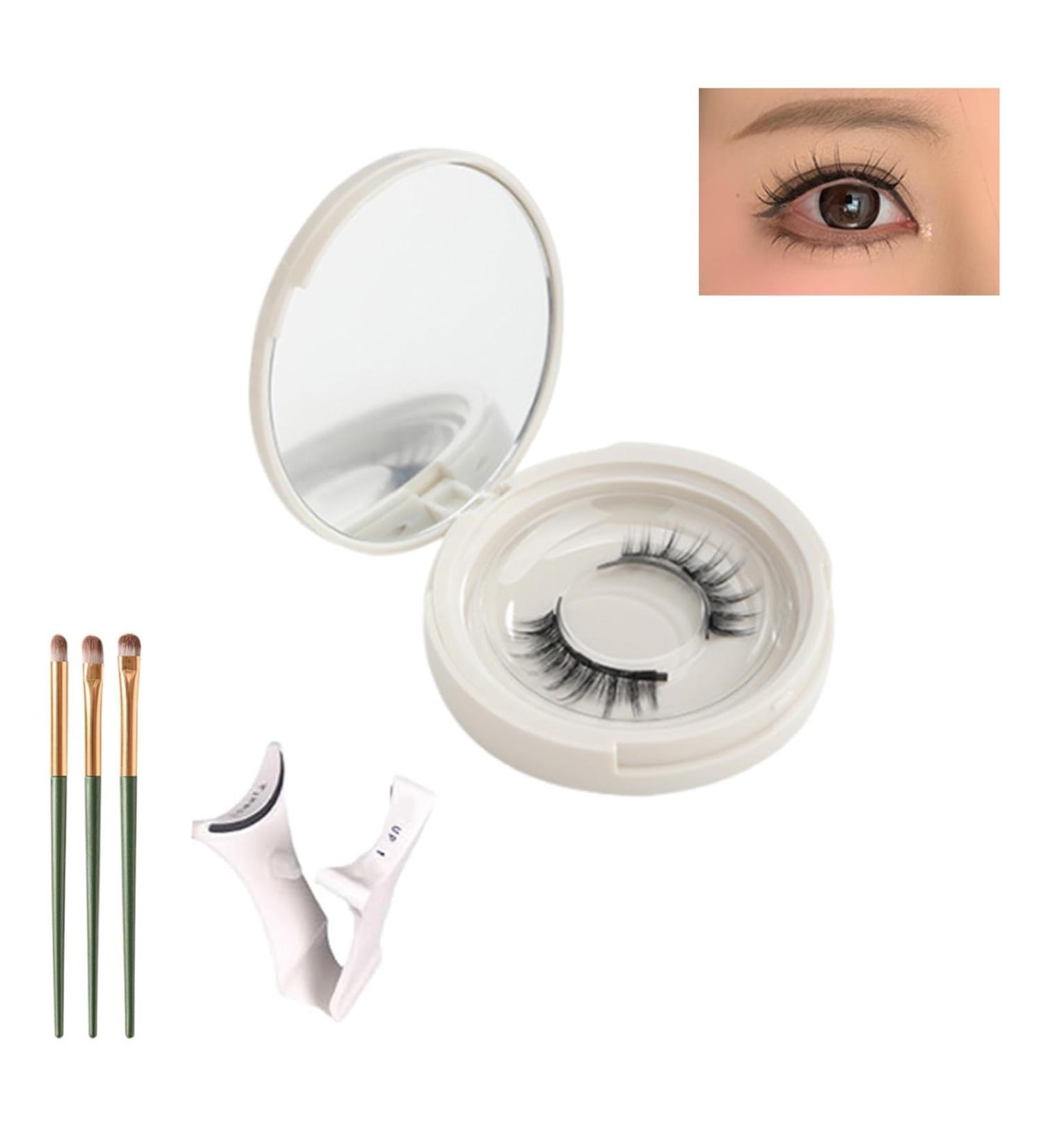 Buy Reusable Magnetic Lashes with Applicator | Natural Look Easy Wear & All-Day Comfort - Style A - Buy Online on GoSupps.com