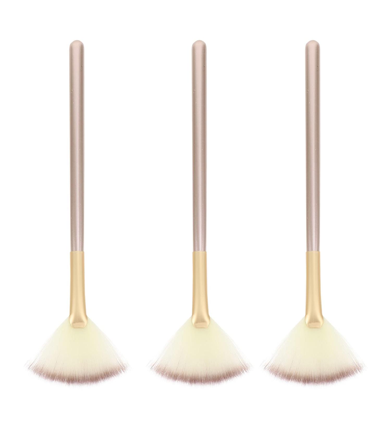 FOMIYES Portable Fan Makeup Set - 3pcs Facial Applicator & Blush Brush | Best Esthetician Supplies for Flawless Application - Buy Online on GoSupps.com
