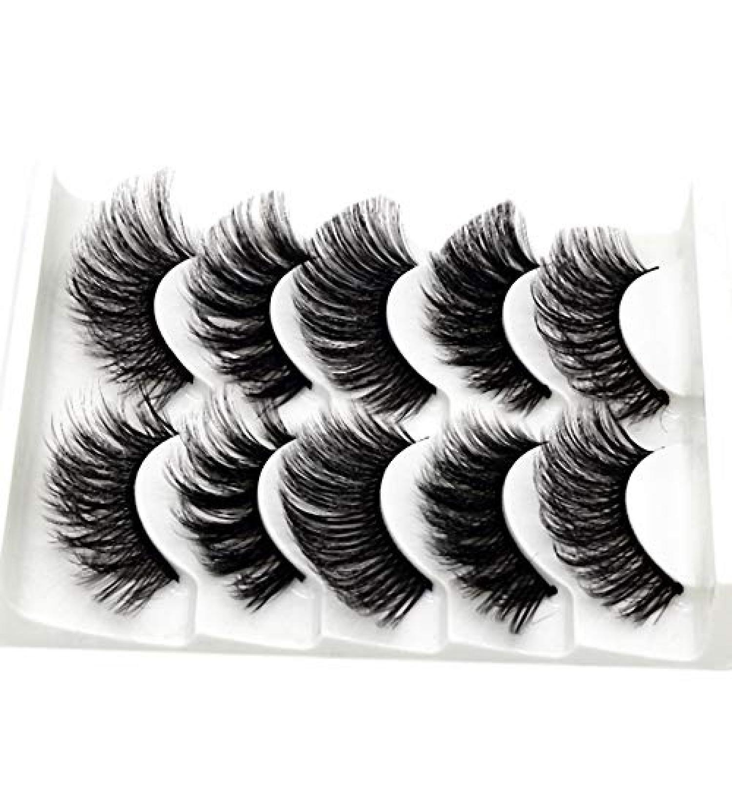 Desikixudy 3D-55(Mixed) Soft And Comfortable Cotton Thread Stem Stereo Multi-Layer Eyelashes Fiber False Eyelashes - Buy Online on GoSupps.com