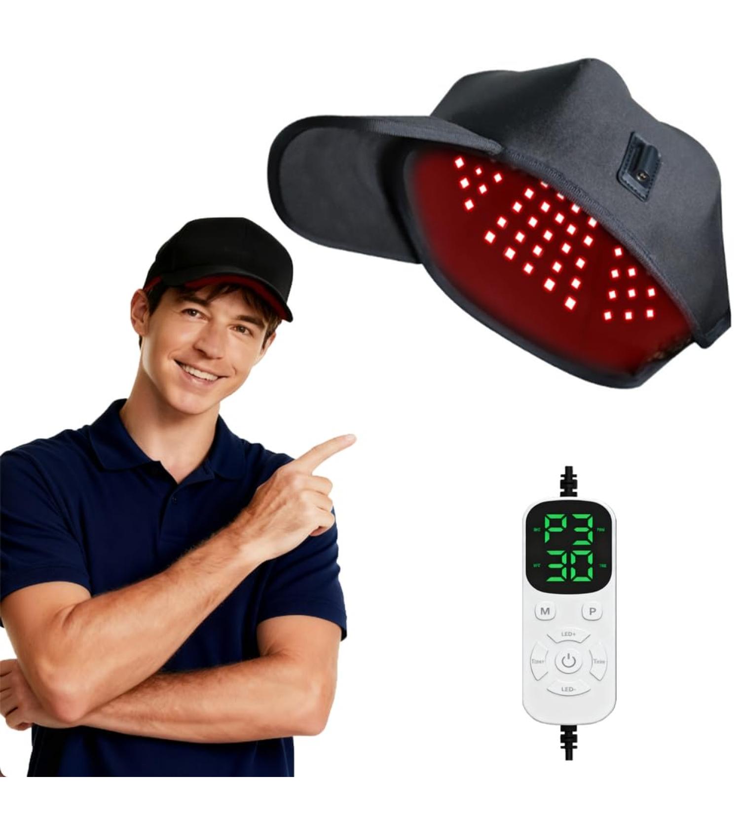 Version am lior e du Chapeau lumi re Rouge Chapeau de r g n ration des Cheveux lumi re Rouge Chapeau Portable r glage Intelligent 5 Vitesses - Buy Online on GoSupps.com