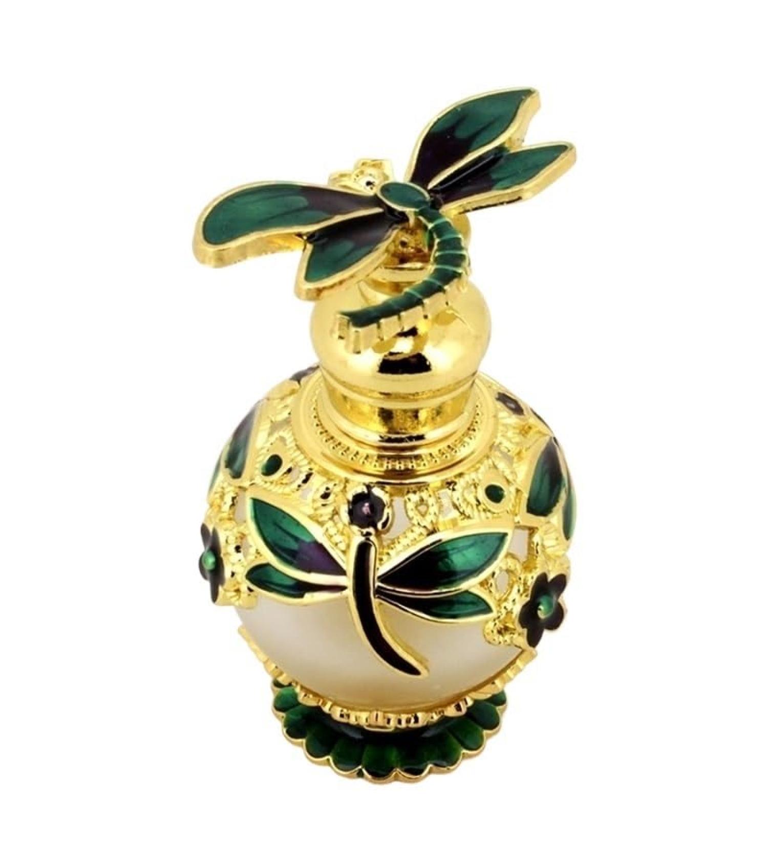 DFJOENVLDKHFE Perfume Bottle Empty Frosted Glass Essential Oil Bottle Refillable Empty Jewelry Decoration Crystal Bottle (Color : Green bottle) - Buy Online on GoSupps.com