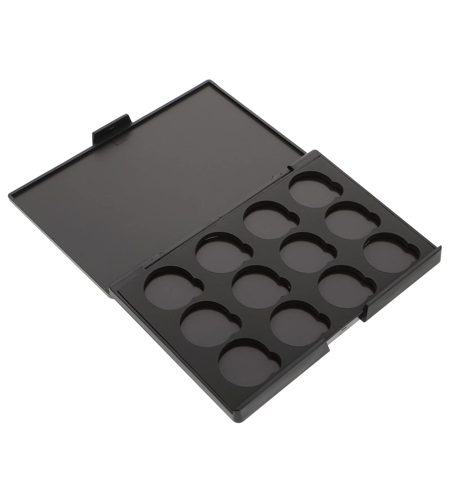 Beaupretty Magnetic Travel Containers Empty Magnetic Eyeshadow Compact Makeup 12 Grids Eyeshadow Travel Cases for Eyeshadow Lipstick Blush Powder Makeup Eyeshadow - Buy Online on GoSupps.com