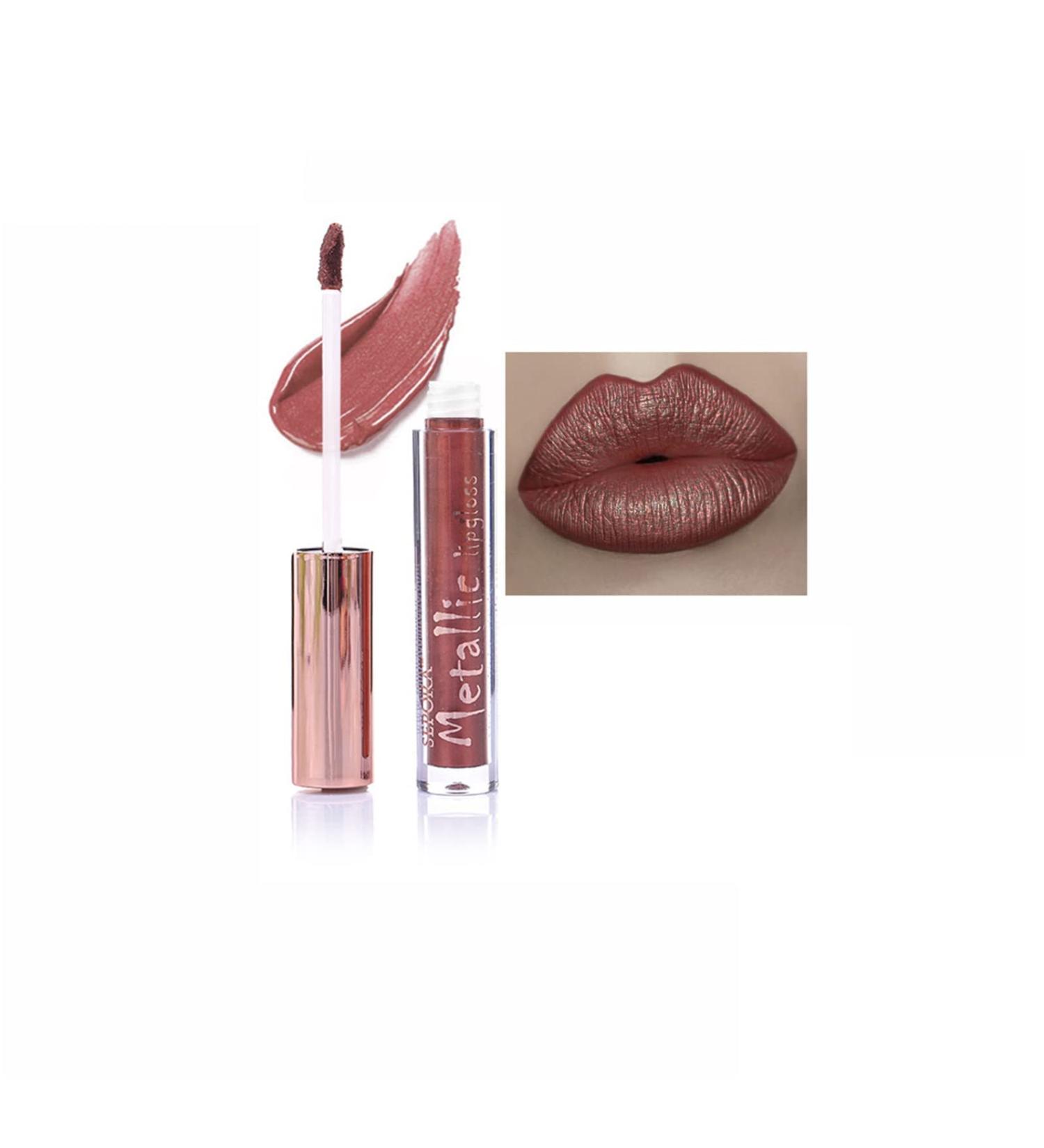 Matte Metallic Lip Gloss - Long Lasting, Waterproof, Highly Pigmented Liquid Lipstick - Diamond Shimmer Makeup for Women - 0.15 Fl Oz - Buy Online on GoSupps.com