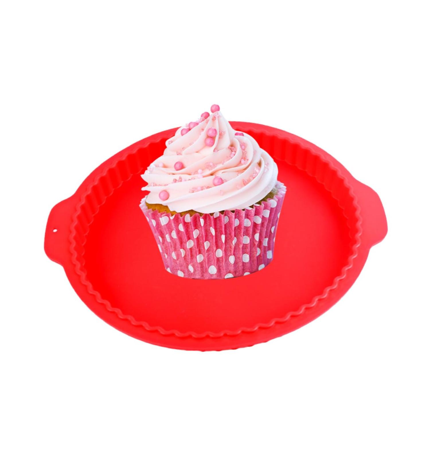 IMIKEYA 1pc Non Stick Nonstick Red Silicone Cake Mold Cookie Mold Baking Pan Silicone Molds Round Cake Pan Silicone Gummy Molds Silicone Baking Mold Silicone Mold for Cake Pizza Bakeware 31 X28.5CM Red - Buy Online on GoSupps.com