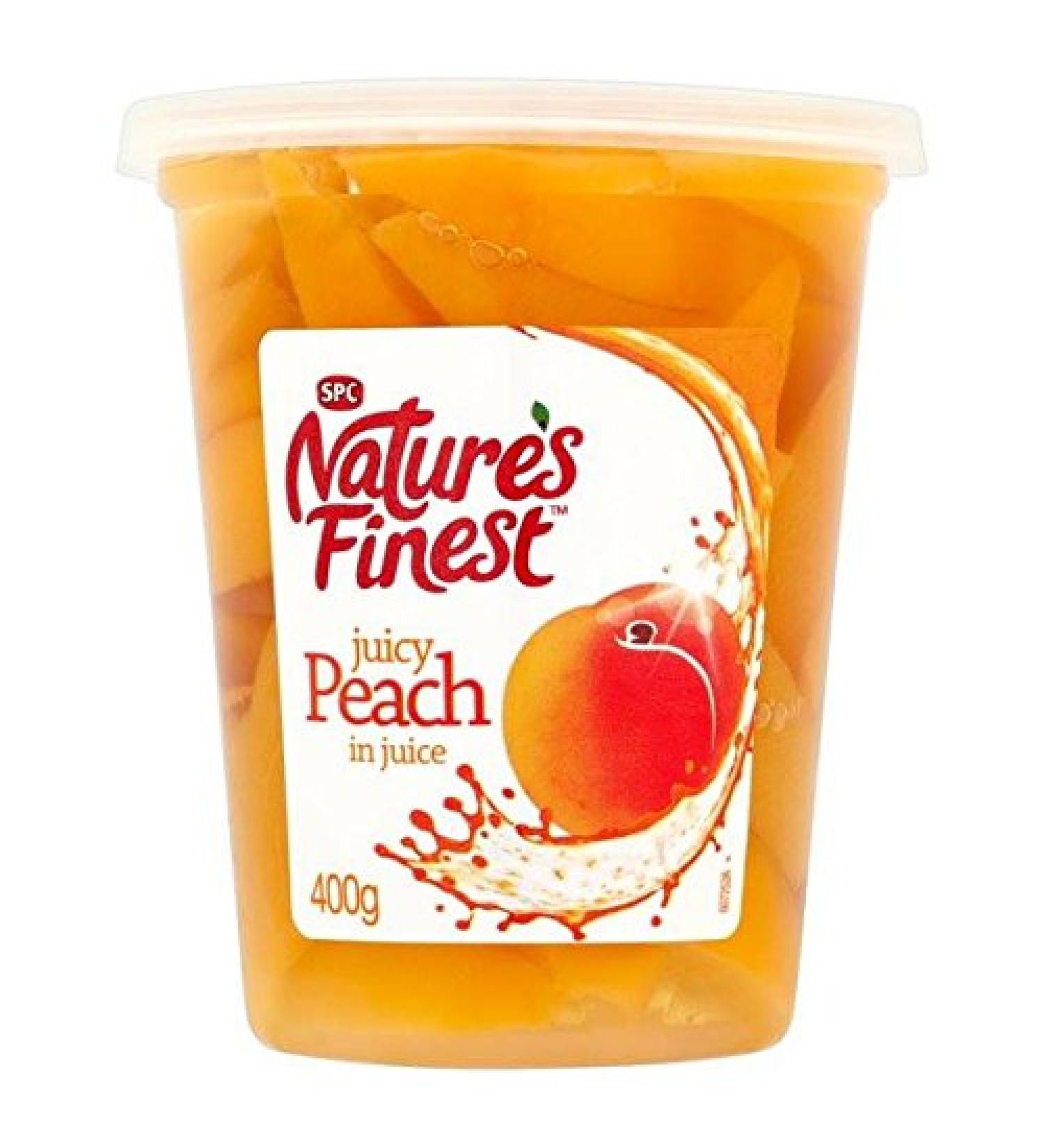 Natures Finest Nature's Finest Peach Slices in Juice 400 g