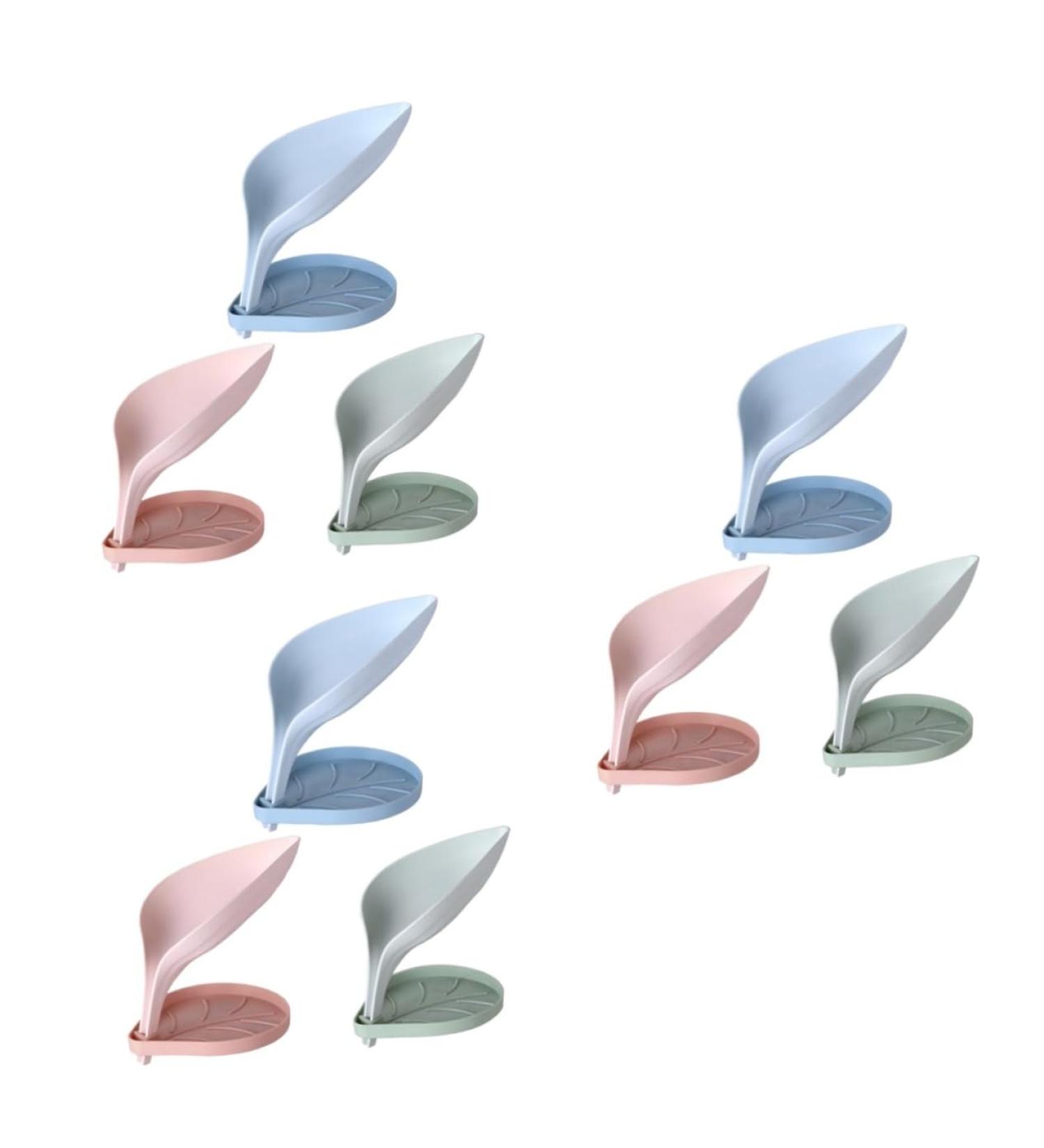 Ciieeo 9 Pcs Soap Holder Mushroom Wall Hook Pink Soap Dish Sink Organizer Shower Soap Case Double Layer Bunked Bath Soap Container Non-slip Green Soap Bathroom Soap Drainer Tub - Buy Online on GoSupps.com