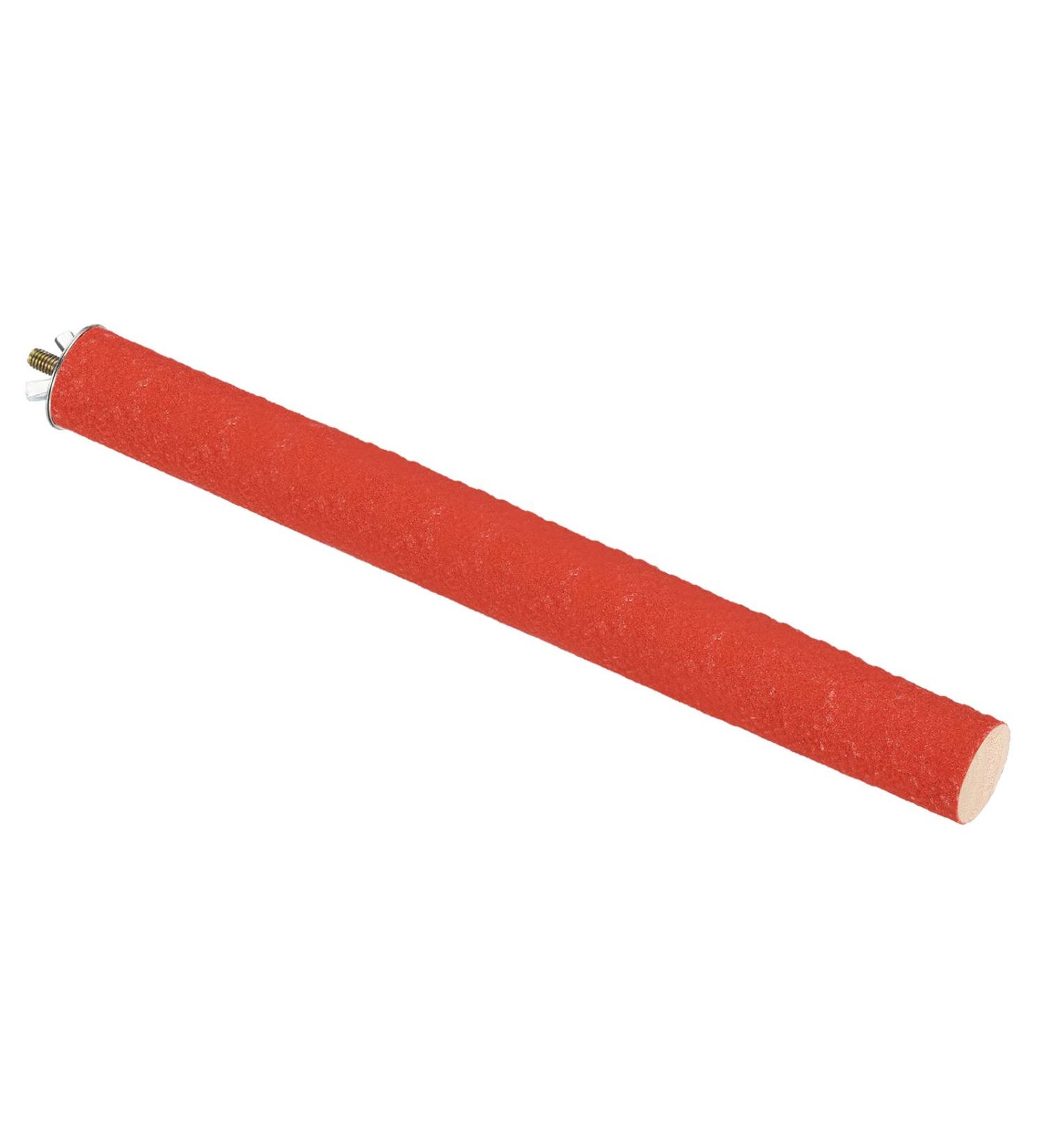 PATICIL 1.1x11.8 Bird Wood Perch Stand - Ideal Cage Accessories for Small Birds Parrots & Love Birds - Red - Buy Online on GoSupps.com