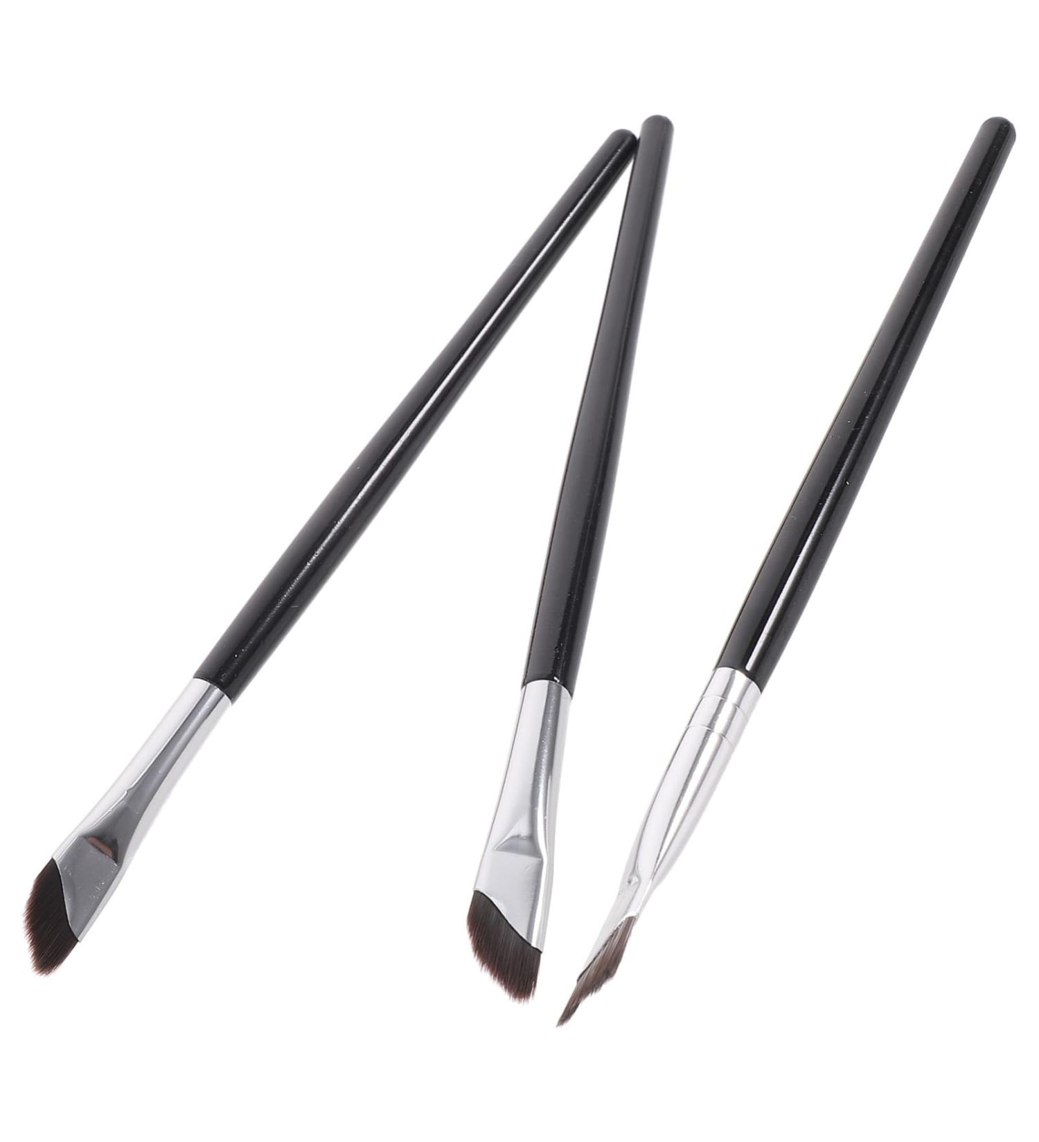 NULYLU 3pcs Set Eyeliner Tool Eyebrows Brush Eyeshadow Brush Eye Liner Brush Angled Eyebrow Brush Wood - Buy Online on GoSupps.com