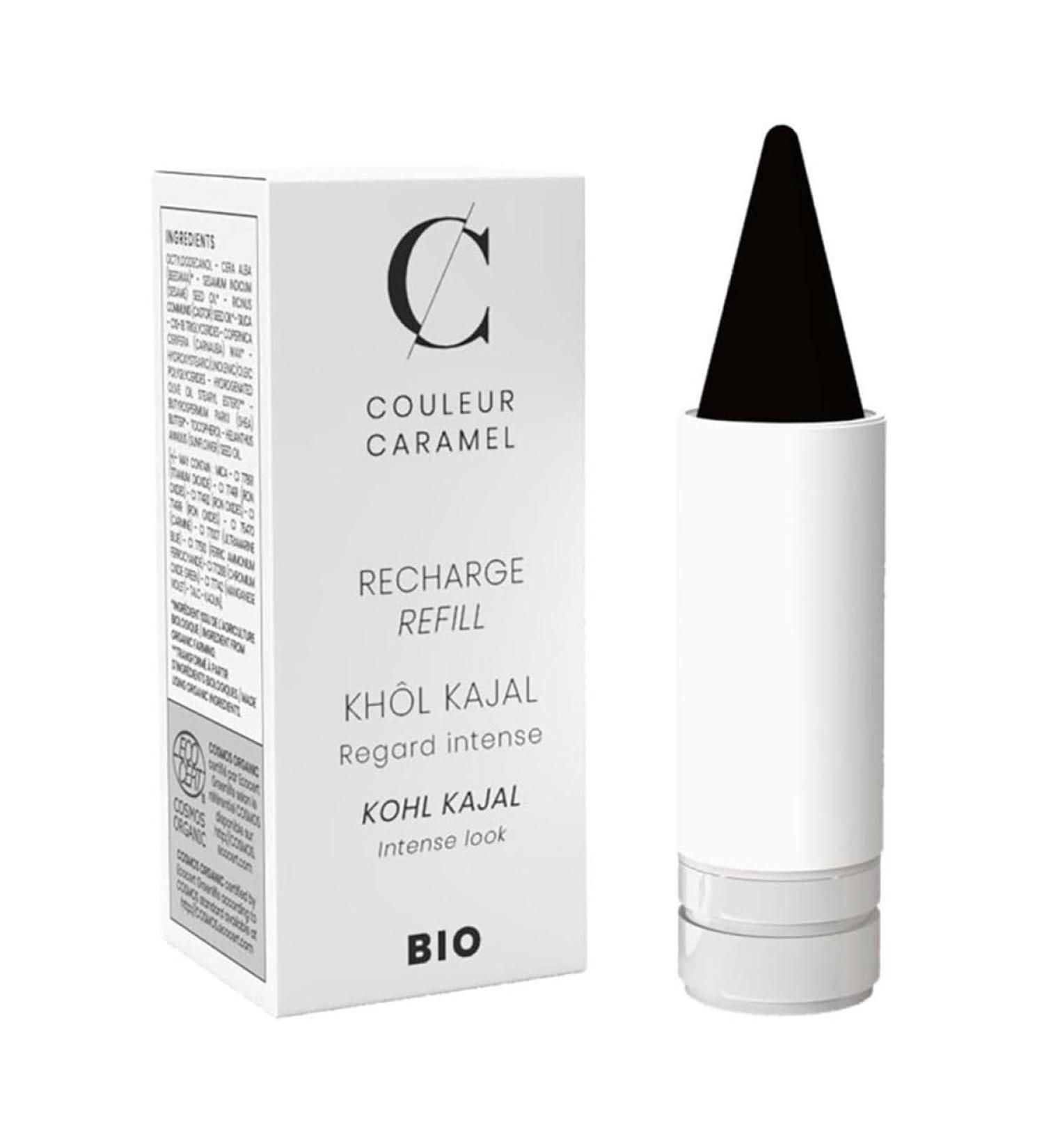Couleur Caramel - Recharge Kh l kajal Bio & Vegan (15- Noir) noir 15- Noir 1 unit (Lot de 1)