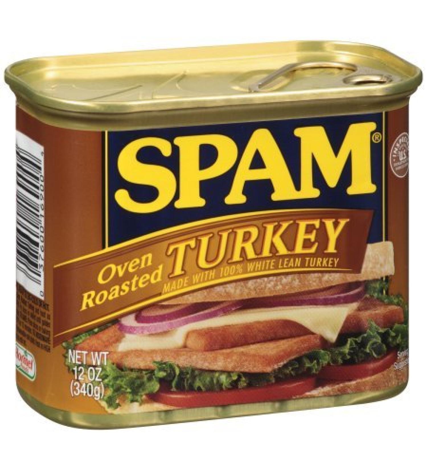 Spam Luncheon Meat Can - Oven Roasted Turkey - 12oz (2 Pack) - Buy Online on GoSupps.com