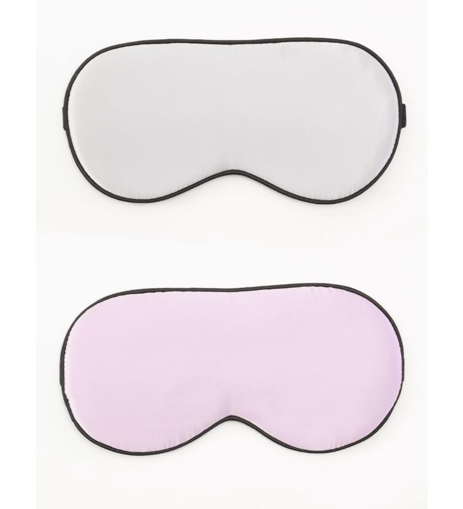 100% Natural Pure Silk Eye Mask - Adjustable Skin-Friendly Sleep Mask for Women & Men - Perfect for Travel & Napping - Gray & Pink - Buy Online on GoSupps.com