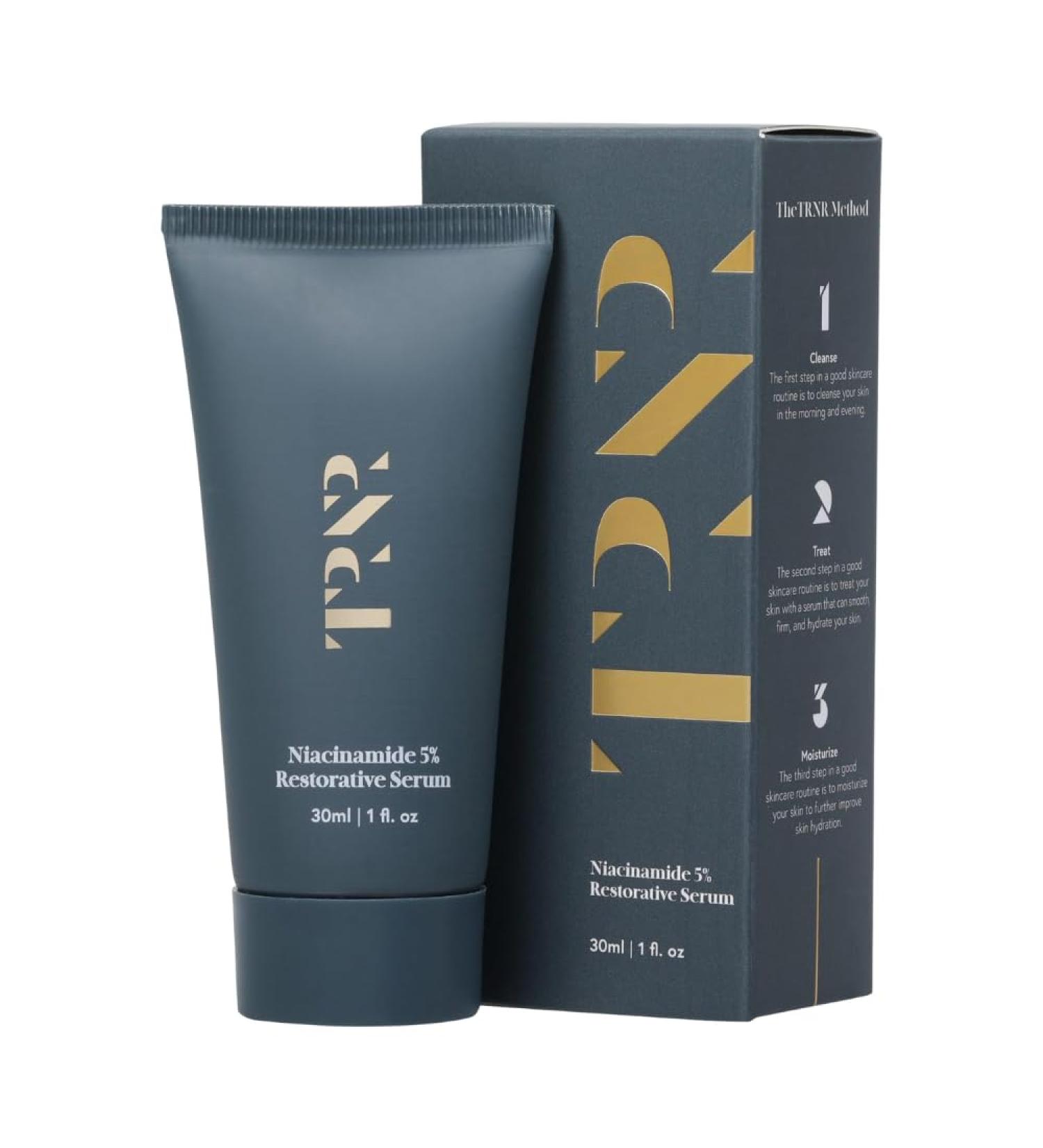 Niacinamide 5% Restorative Face Serum (30ml/1oz) | Rejuvenating Facial Treatment| Natural Plant-Based & Science-First Skincare Routine for Men & Women Restorative Serum - Buy Online on GoSupps.com