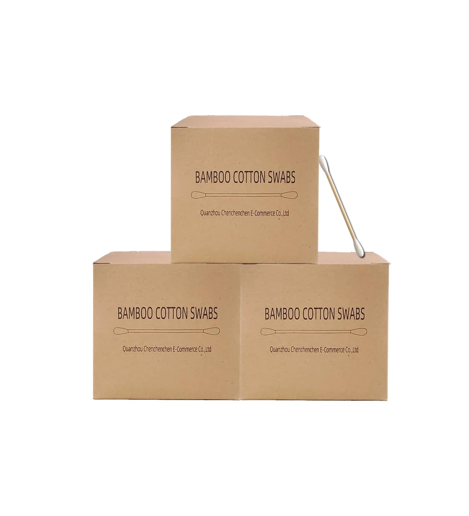 Biodegradable Cotton Swabs 1125pcs - Wooden Sticks, 2.9 Inch (Pack of 1125) - Buy Online on GoSupps.com
