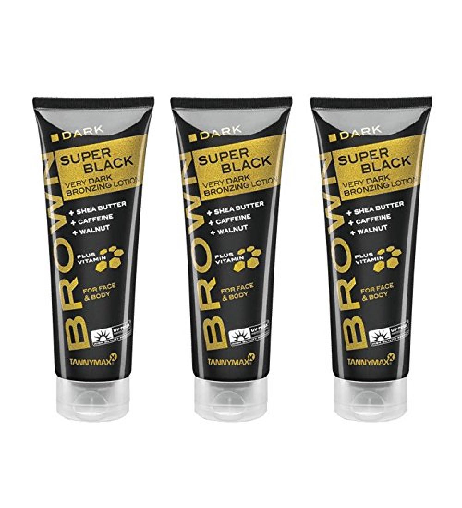 3x TannyMaxx - Brown Super Black Very Dark Bronzing Lotion 125ml