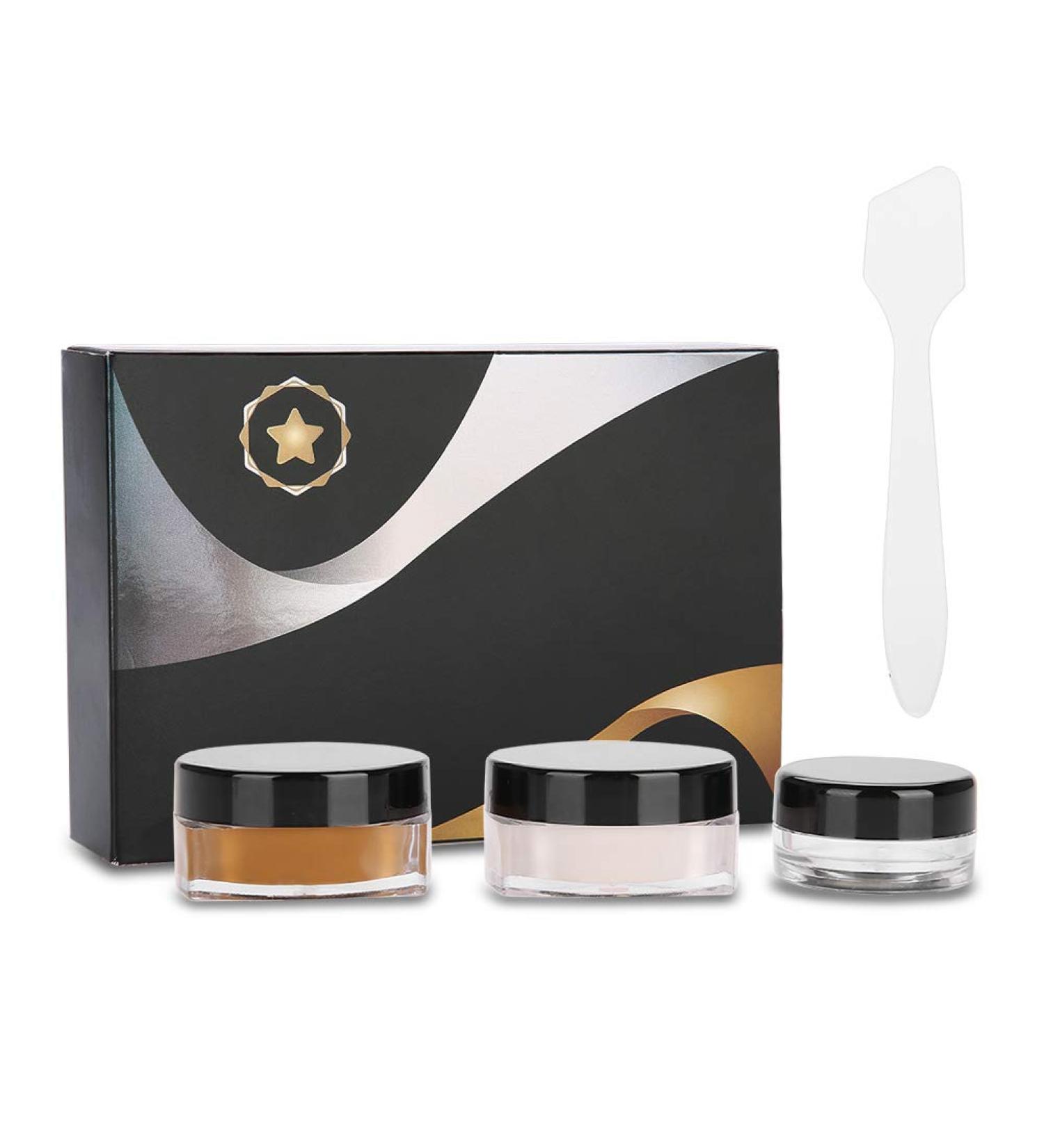 Waterproof Tattoo Cover-Up Makeup Set for Dark Spots, Scars, Vitiligo - Body & Leg Concealer Cream - Buy Online on GoSupps.com