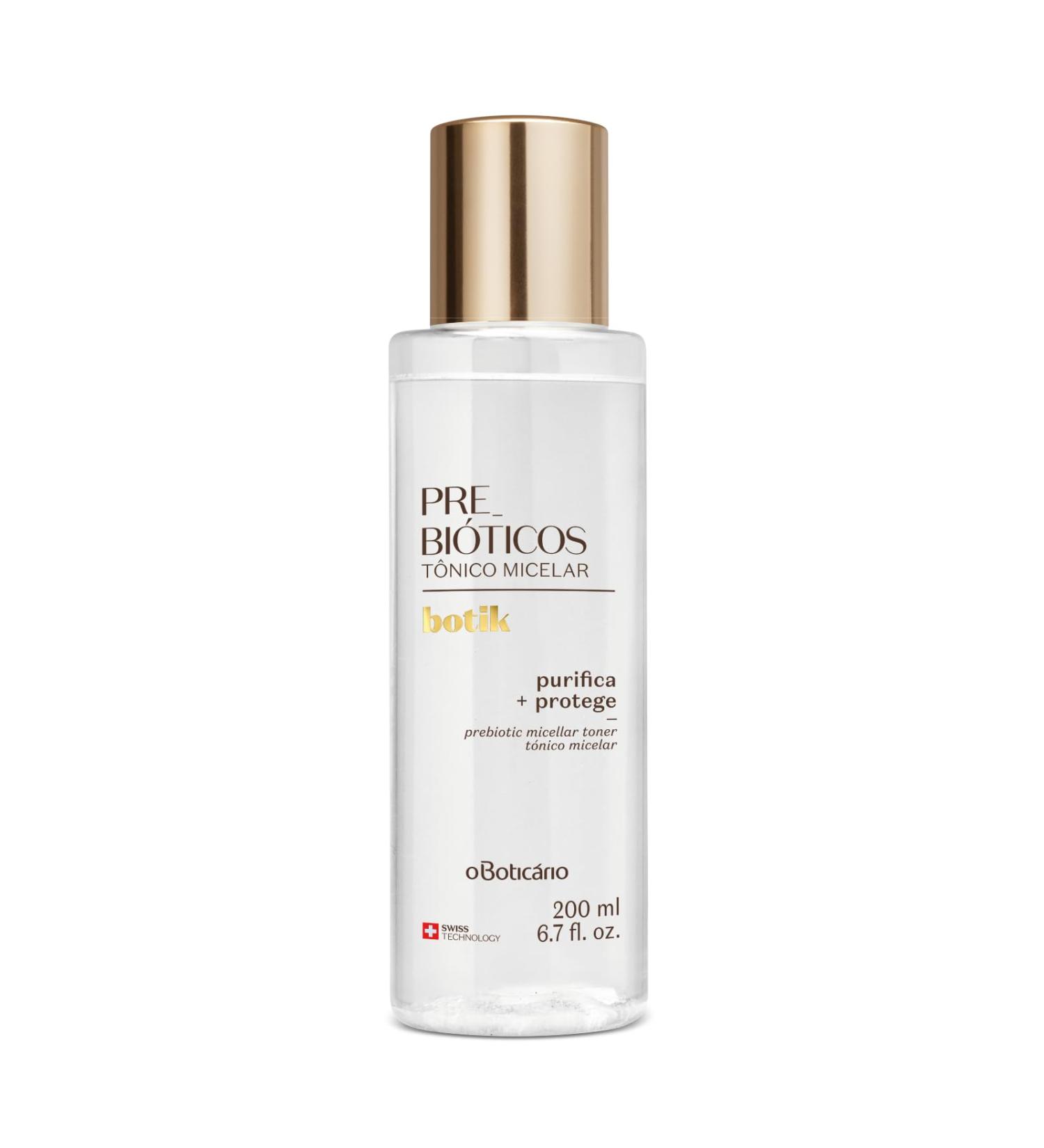  O BOTICARIO O Botic rio Botik Micellar Tonic with Probiotics Purifies the skin Maintains pH balance Protects and replenishes the skin barrier Eliminates oil Vegan 200ml - Buy Online on GoSupps.com