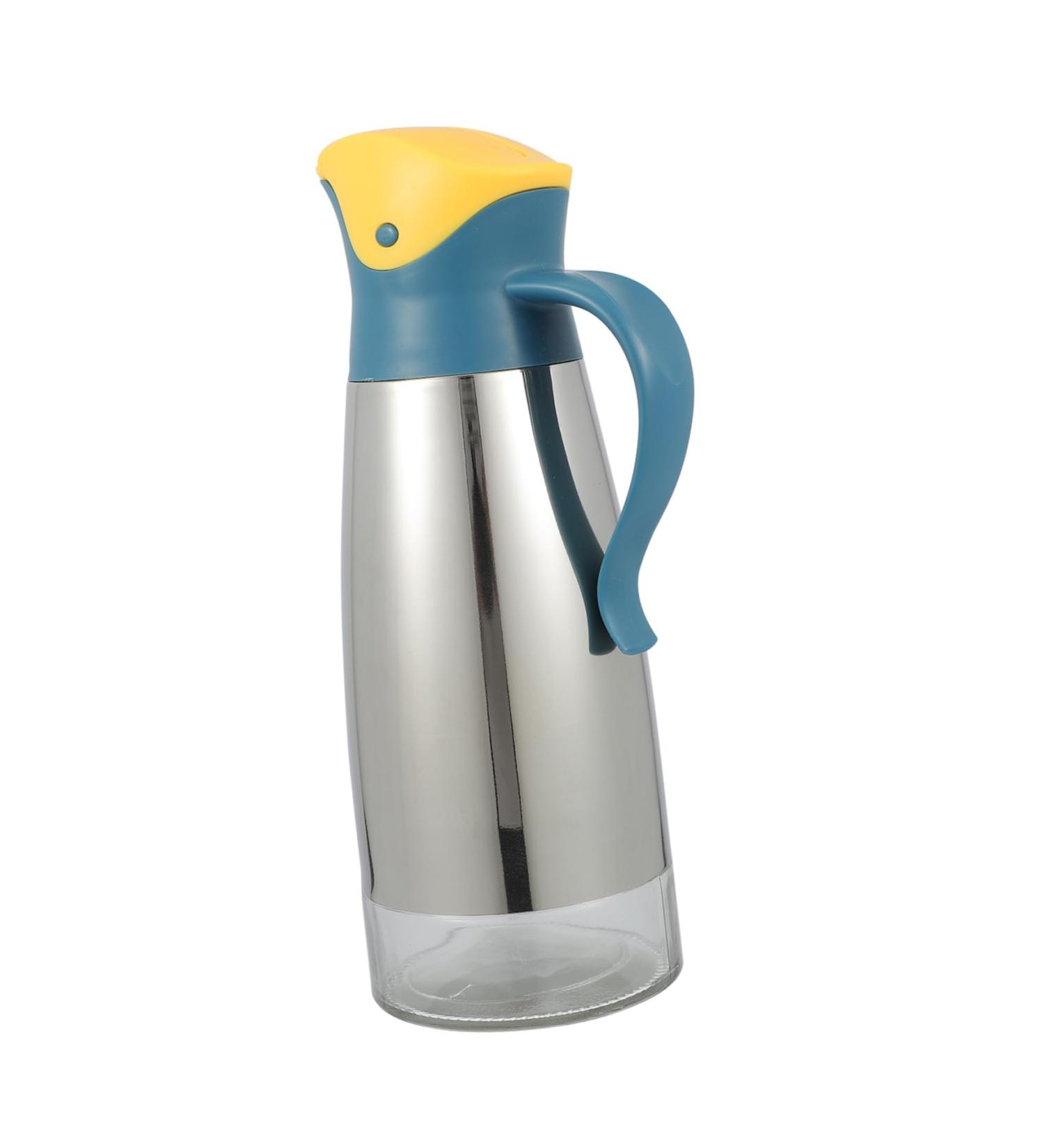 Zerodeko 1pc Lecythus Vinegar Pot Oil Holder Olive Oil Pot Glass Vinegar Dispenser Olive Oil Dispenser Olive Oil Storage Can Automatic Opening Closing Bottle Metal Pp Storage Tank Leakproof 9X9CM Yellow - Buy Online on GoSupps.com