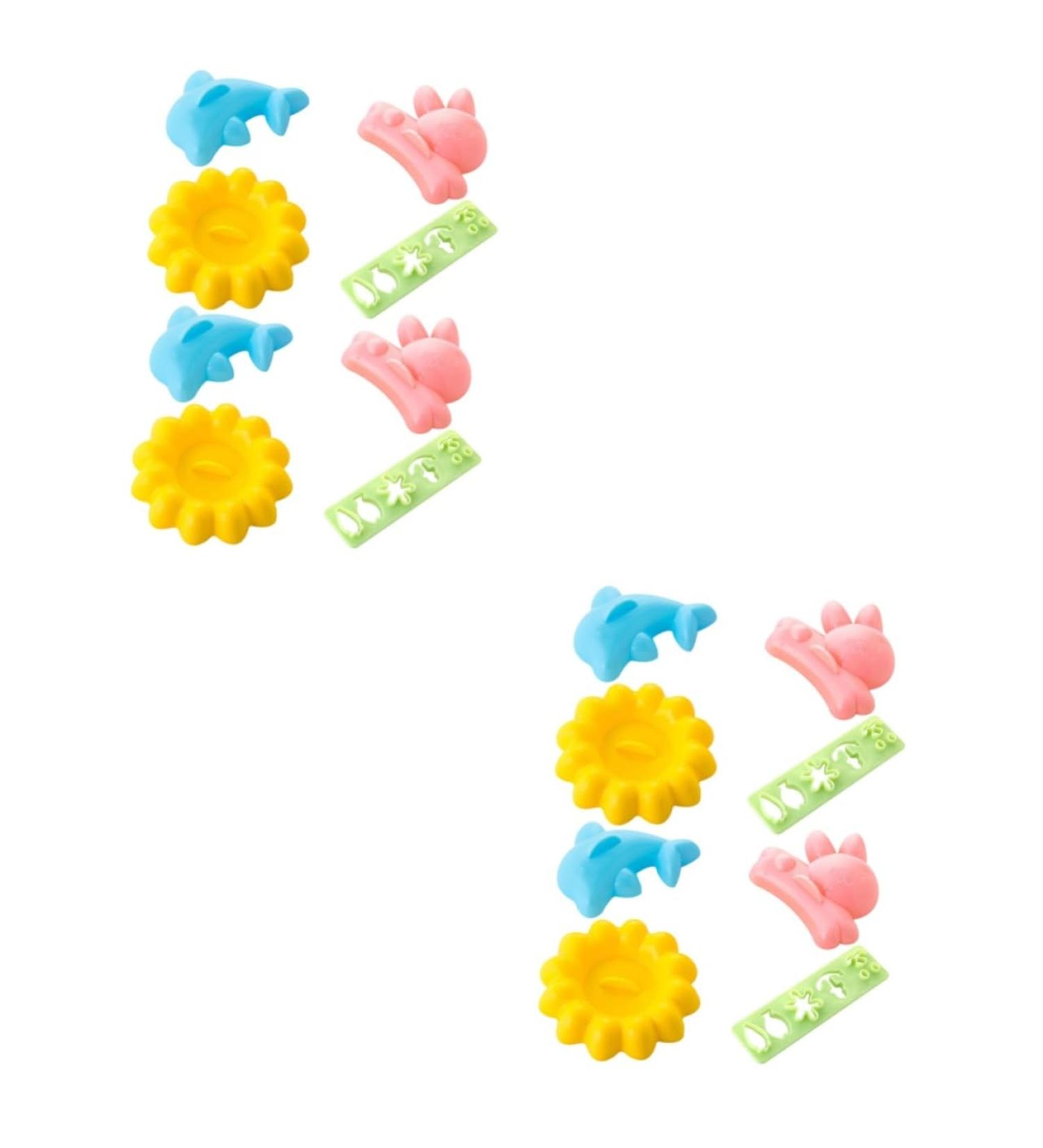 Alipis 16 Pcs Rice Ball Mold Baby Food Supplement Mold Bento Rice Ball Maker for Home Embossed Child 15X4CMx2pcs Assorted Colorx2pcs - Buy Online on GoSupps.com