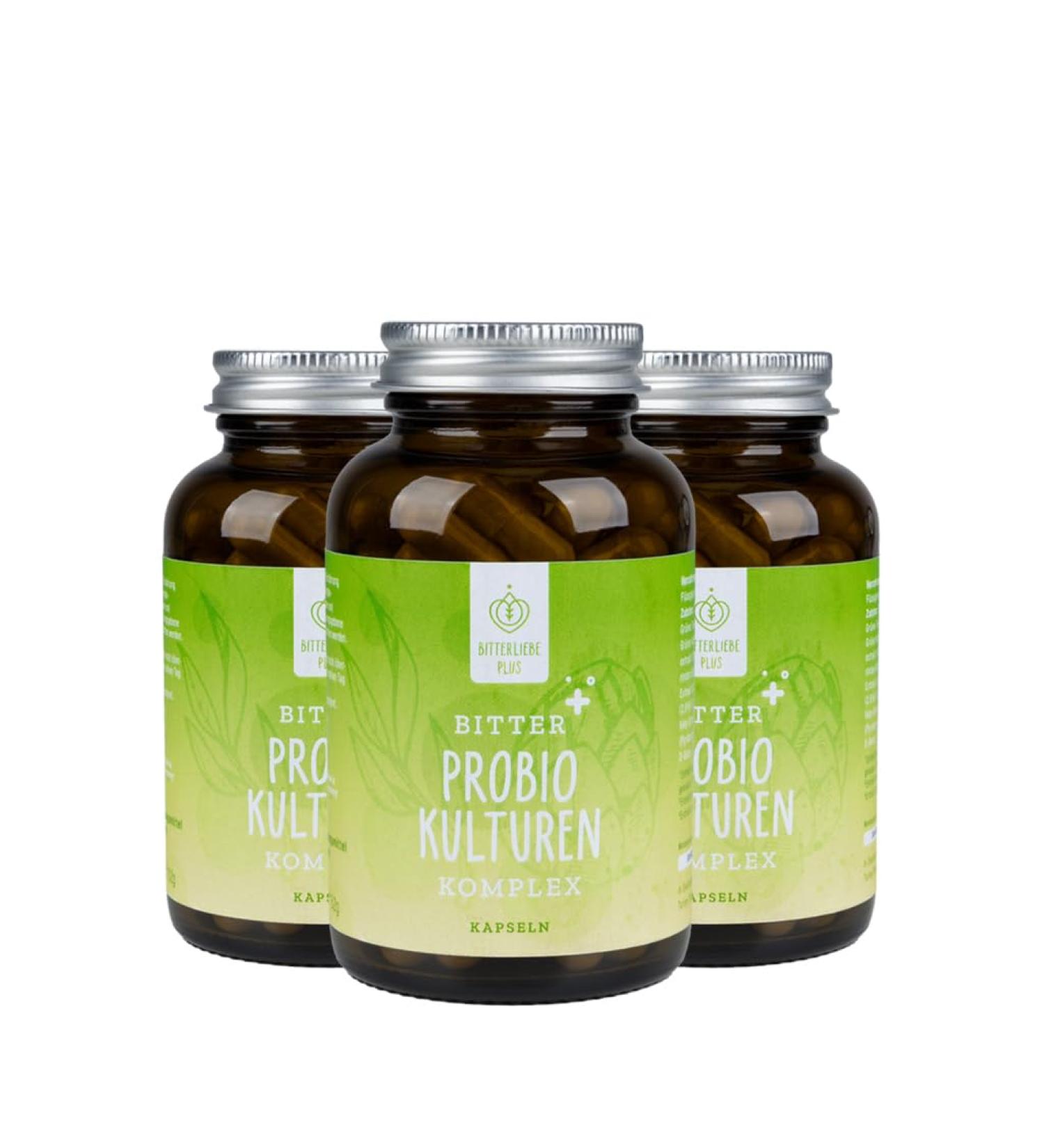 Bitter Love Probio Cultures Complex Capsules - 15 Billion KBES Intestinal Bacteria for Gut Health | 180 Capsules with Lactobacillus & Bifidobacteria - Buy Online on GoSupps.com