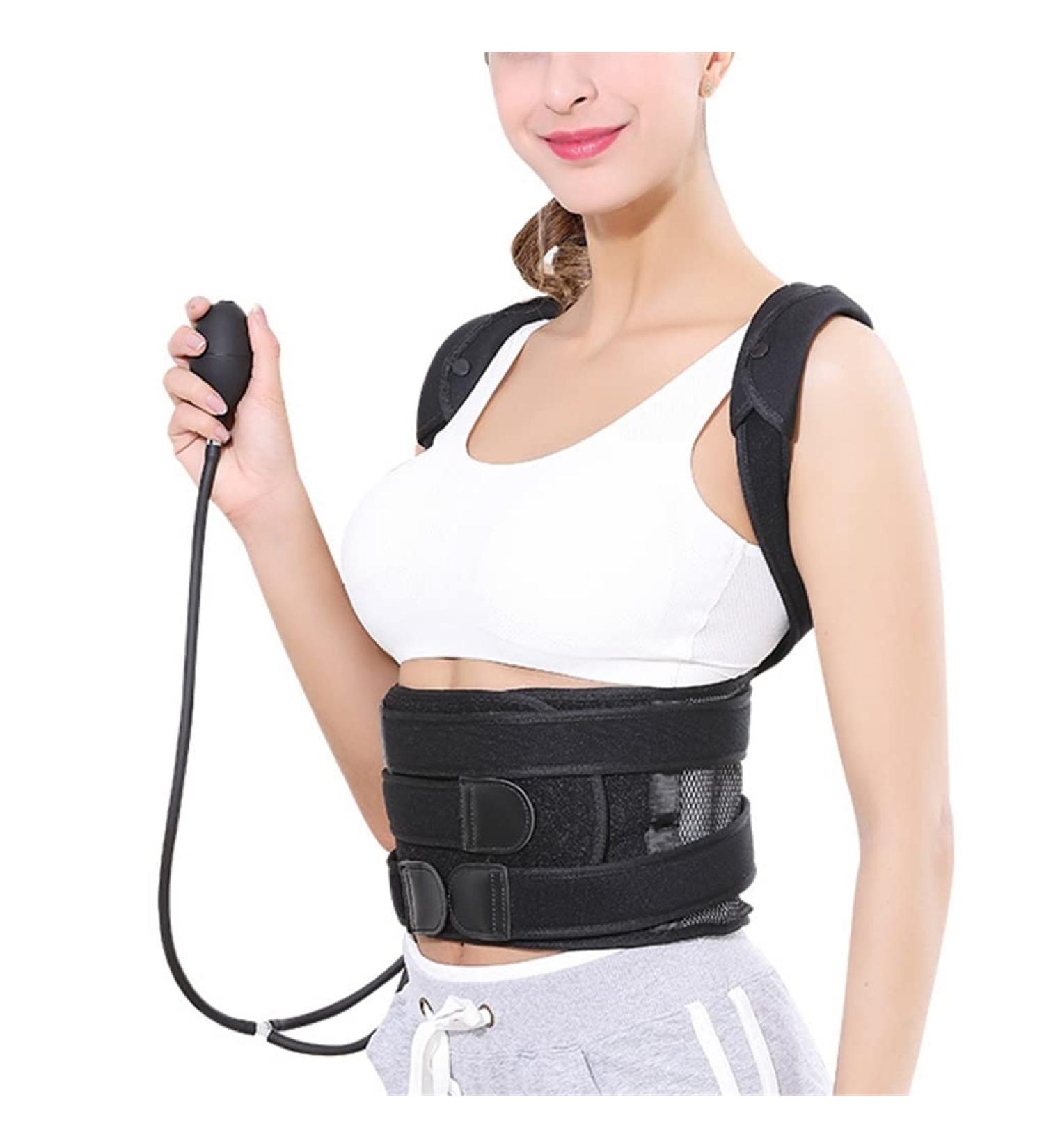 Buy DFHBFG Inflatable Orthosis Pull Shoulder Support & Scoliosis Brace | Posture Corrector for Back Pain Relief - International Shipping Available - Buy Online on GoSupps.com