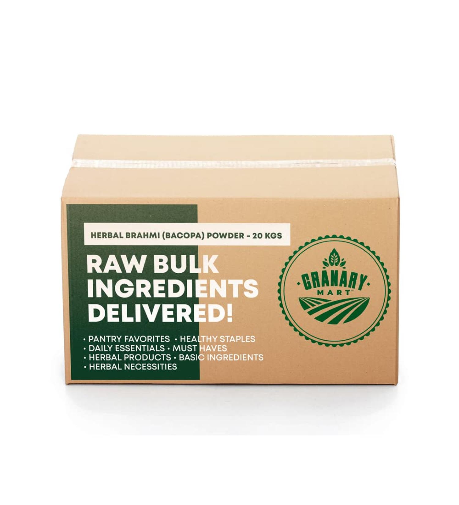 Herbal Brahmi Powder Natural Brahmi Powder for Hair Smooth Skin Stronger & Thicker Hair - 100% Natural - Affordable Bulk Rate 44 lbs. Bulk Bag - Buy Online on GoSupps.com