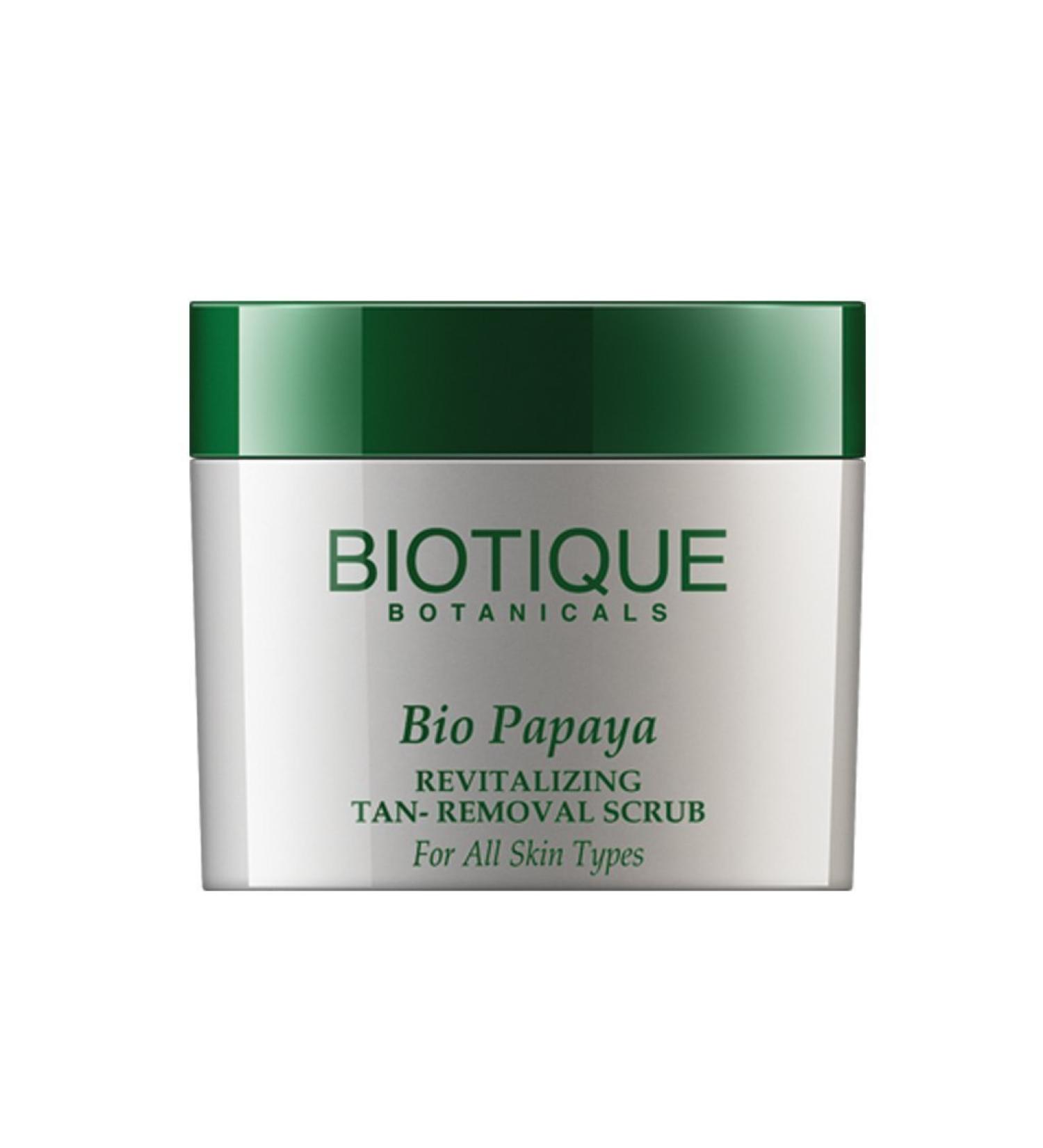 Biotique Bio Papaya Revitalizing Tan-Removal Scrub for All Skin Types 75g