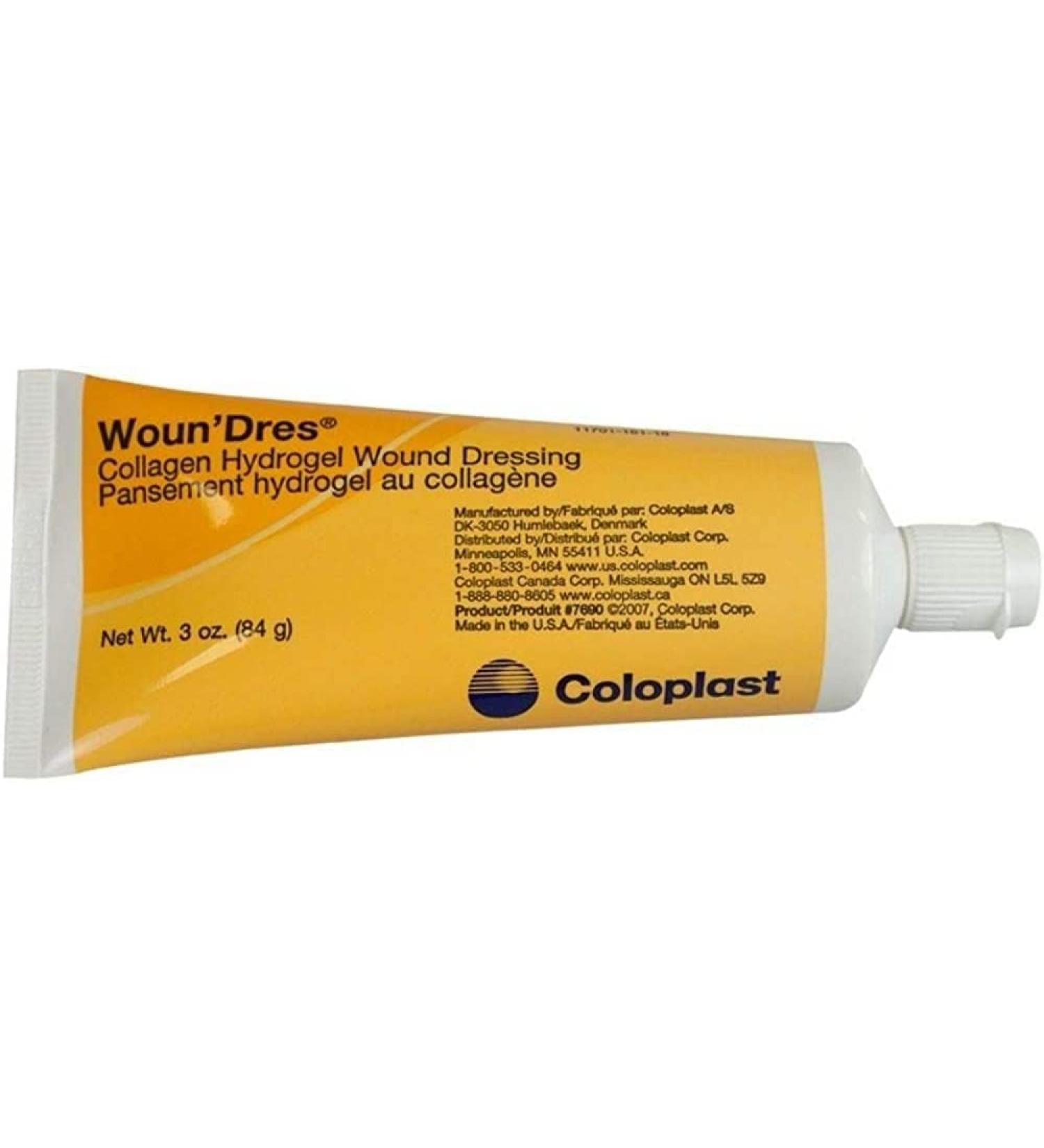 Coloplast 7690 Woun'dres Collagen Hydrogel Dressing 3 Oz. Tube