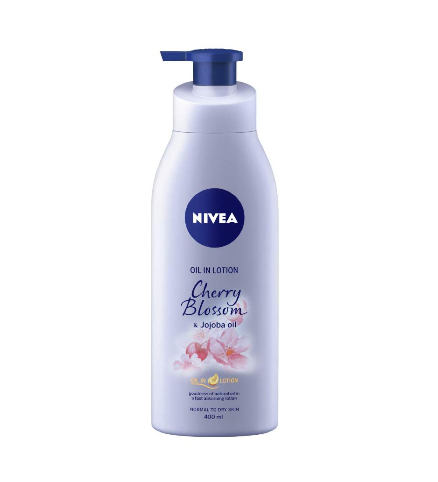 NIVEA Cherry Blossom & Jojoba Oil in Lotion 400ml - Moisturizing Body Lotion - Buy Online on GoSupps.com