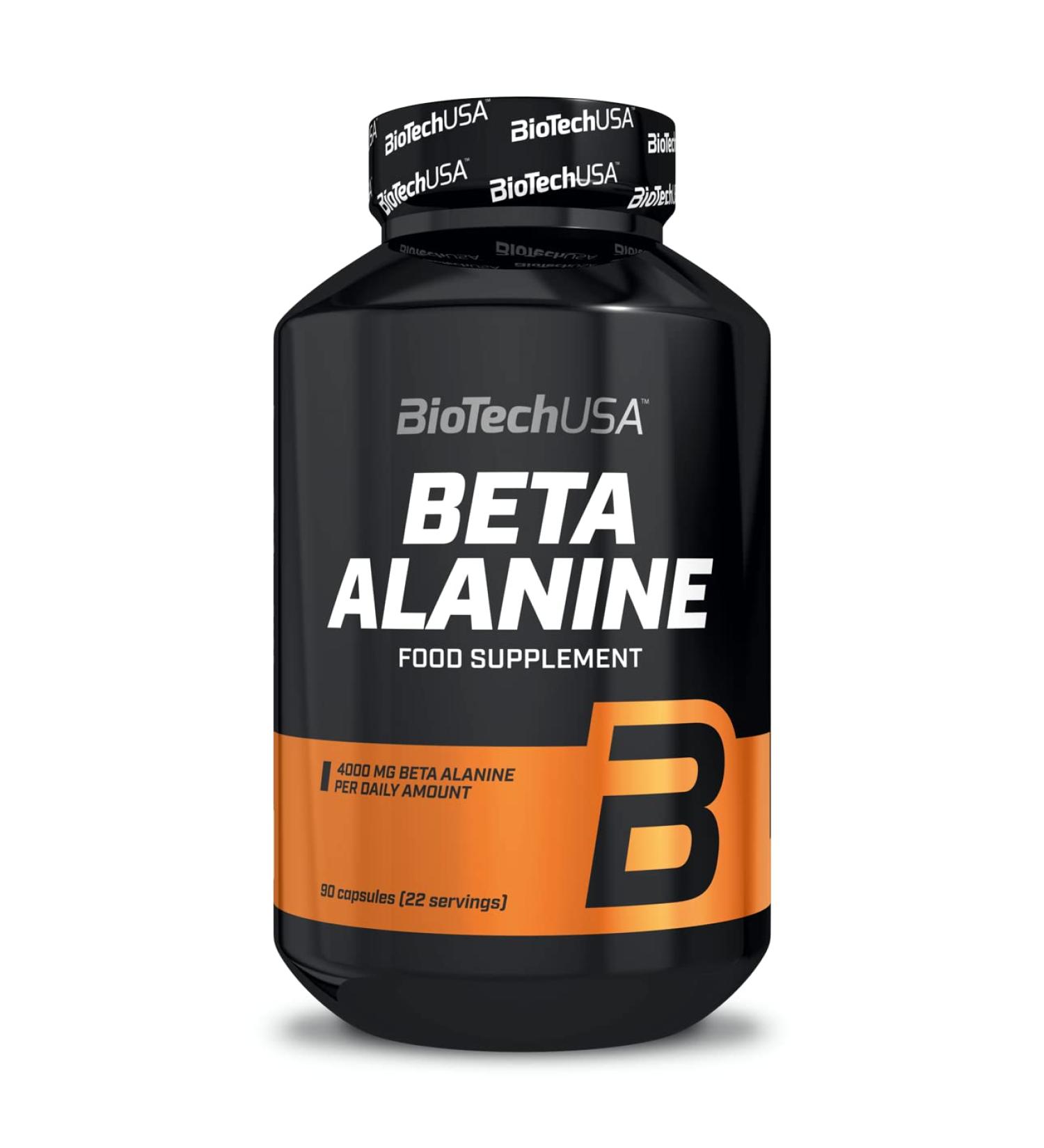 BiotechUSA Beta-Alanine Mega Capsules 1000mg | Boost Energy & Performance for Athletes | Carnosine Precursor | 90 Capsules - Buy Online on GoSupps.com