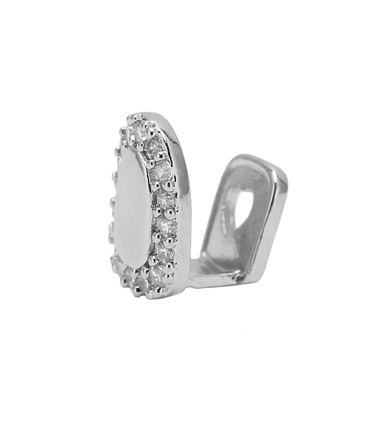 Glossy Silver Individual False Hip-Hop Teeth - Removable Dancing Decoration for Halloween & Festivals | Unisex - Buy Online on GoSupps.com