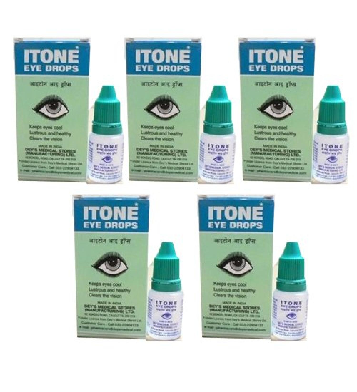 ITONE 5 X Ayurvedic Herbal Eye Drops Natural Allergies 10ml by ITONE