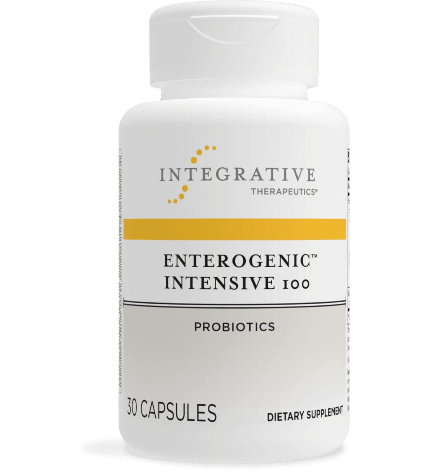 Integrative Therapeutics Enterogenic Intensive 100 - Probiotic Supplement for Digestive Wellness* - GI Tract & Gut Health Support* - Gluten-Free - 30 Capsules (30 Servings) Standard Packaging - Buy Online on GoSupps.com