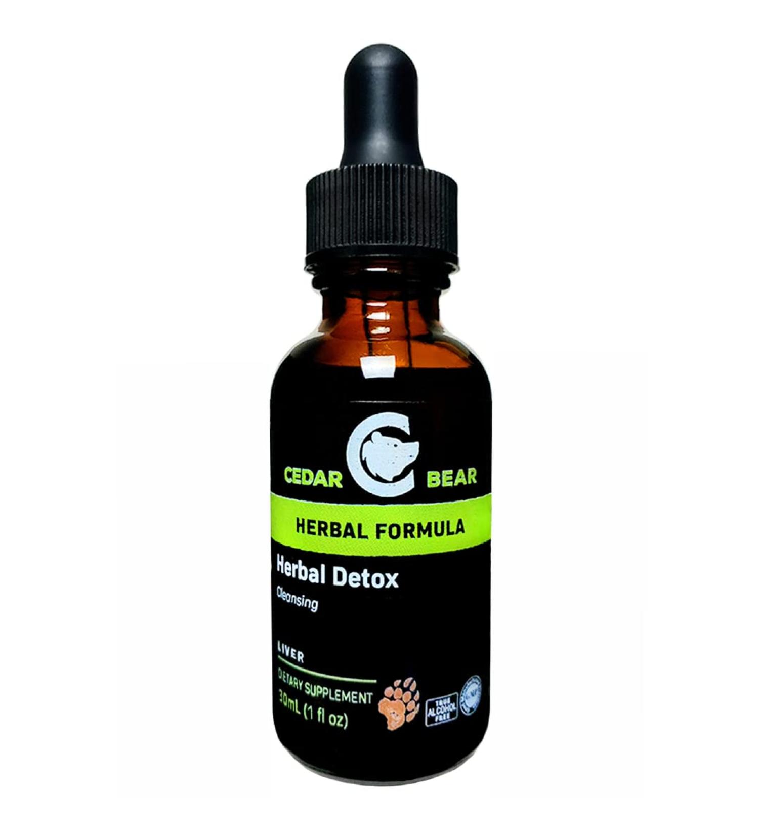Cedar Bear Herbal Detox Liquid Supplement - Deep Cleansing for Organs & Tissues - 1 Fl Oz - Buy Online on GoSupps.com