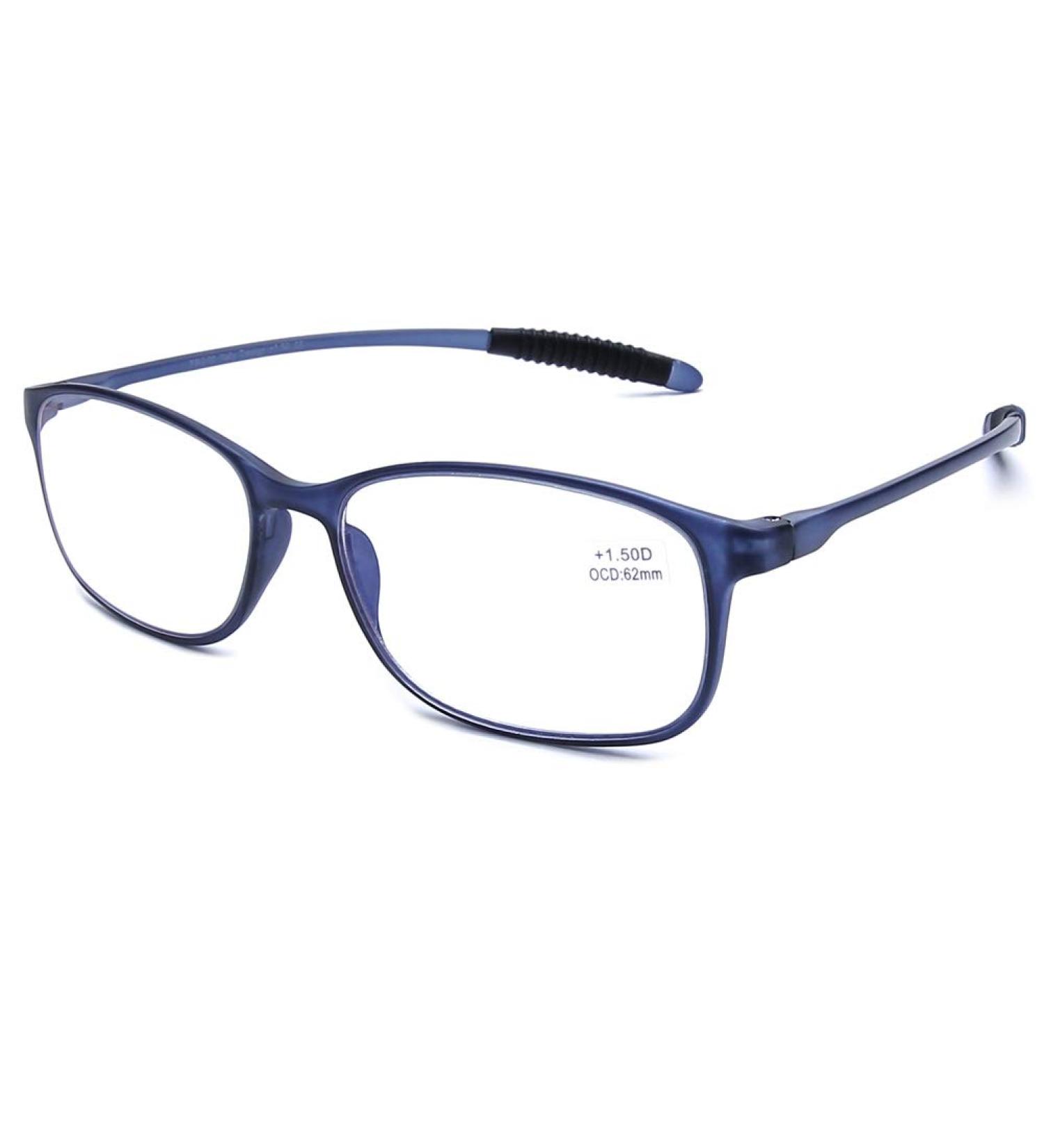 DOOViC Blue Light Filter Computer Reading Glasses for Unisex TR259-C - 9 Colors Available Matt Blue 2.0x Magnification - Buy Online on GoSupps.com