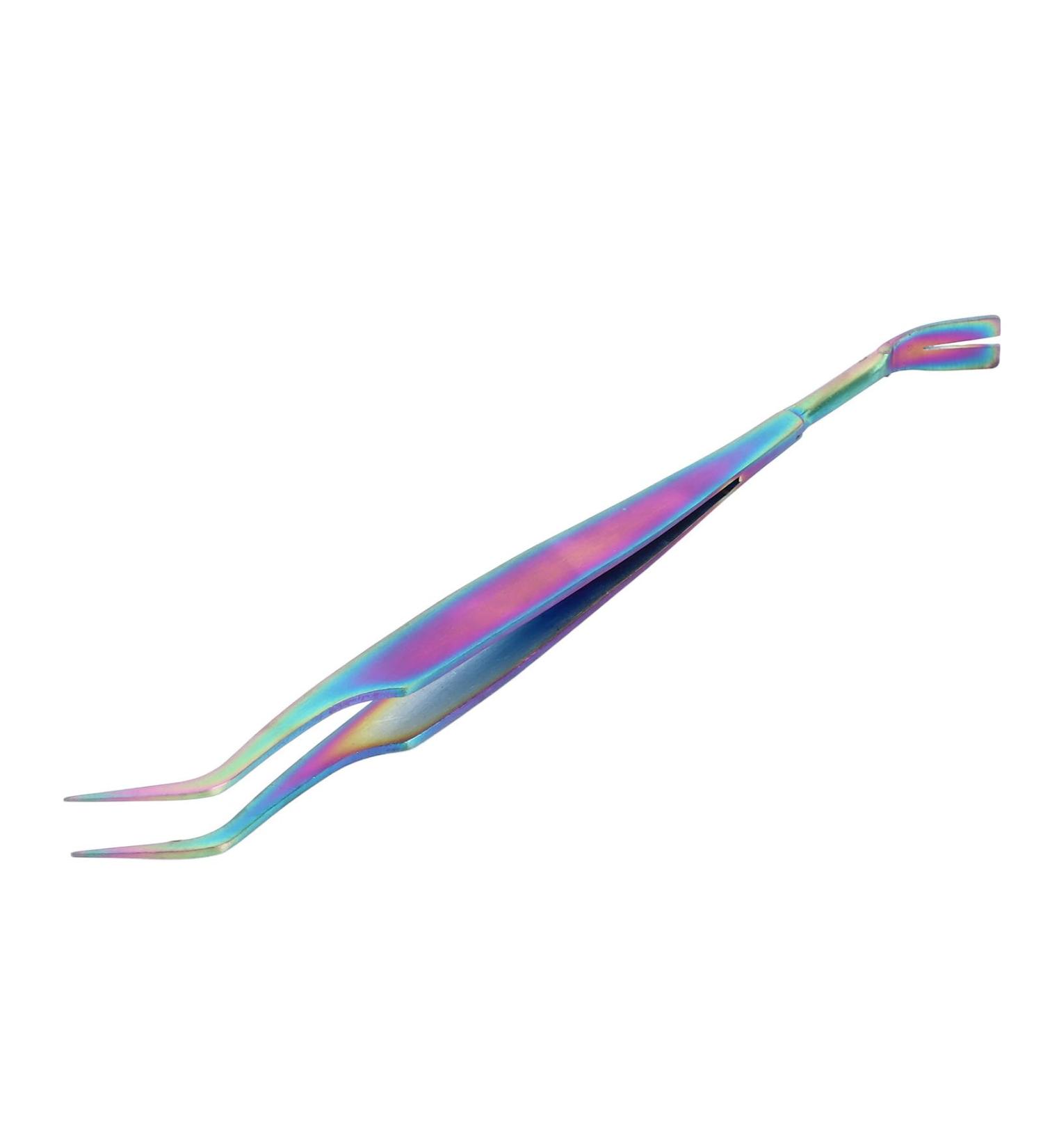 Pet Tweezers Stainless Steel Coated Remover Tool 2 in 1 for Dogs Cats - Buy Online on GoSupps.com