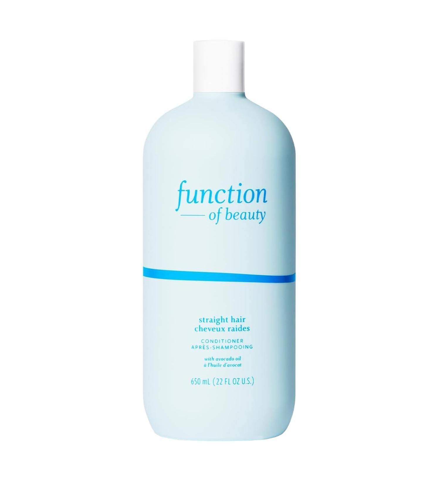 Function of Beauty Customizable Conditioner for Straight Hair - 22 oz | Sulfate-Free with Avocado Oil for Ultimate Hydration | International Shipping Available - Buy Online on GoSupps.com