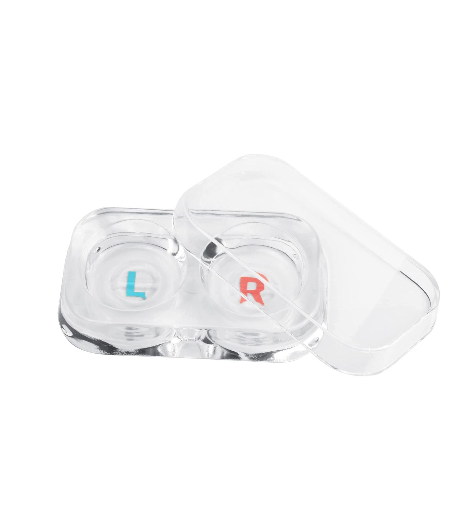 Buy Silver on the Rocks Large Transparent Hard Plastic Contact Lens Case Durable & Stylish Shipping Worldwide - Buy Online on GoSupps.com