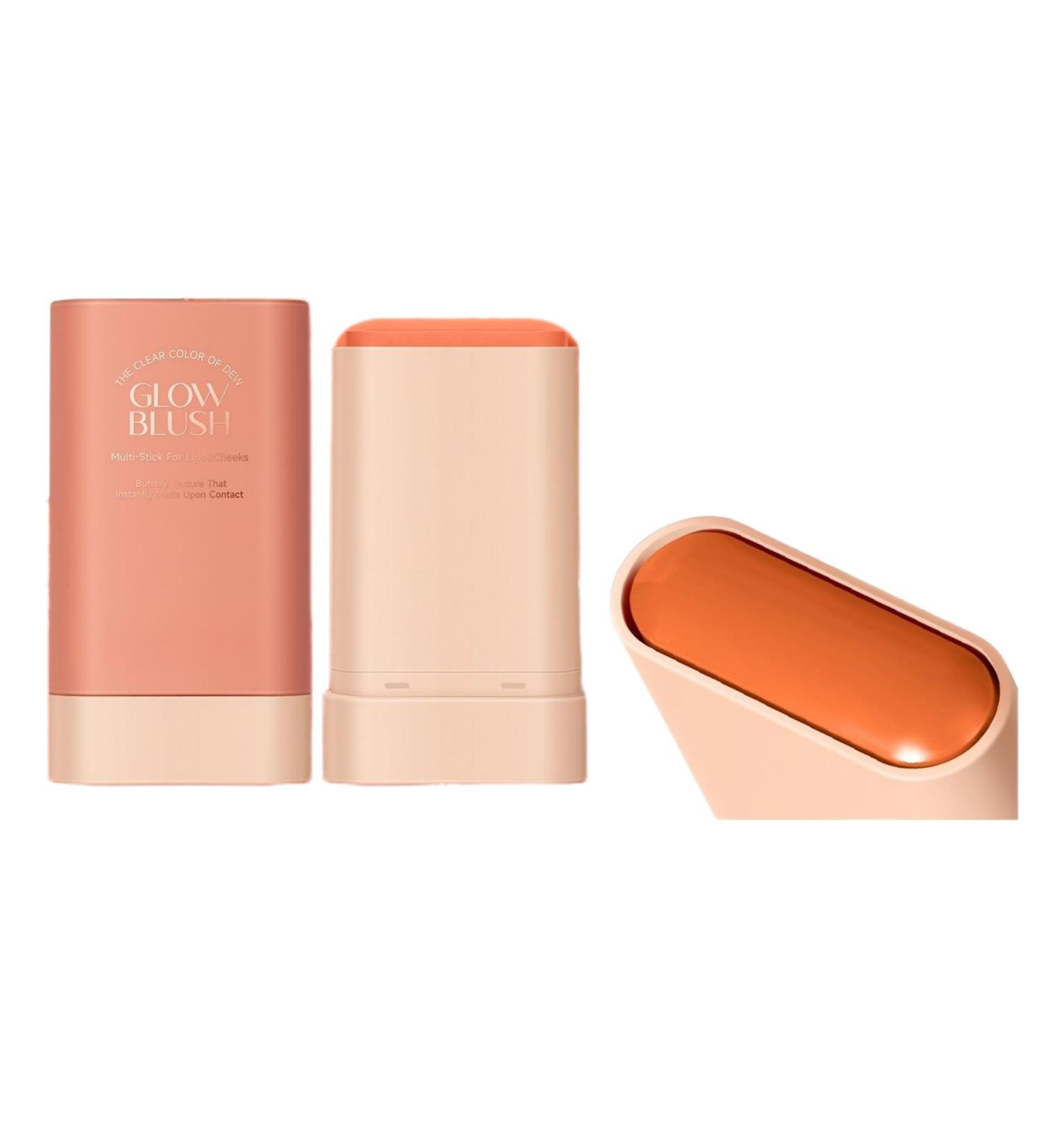 PICKX On the Go Makeup natural makeup powder blusher stick lasting natural nude makeup cream makeup makeup powder blusher stick coloring moisturizing stick (orange) - Buy Online on GoSupps.com