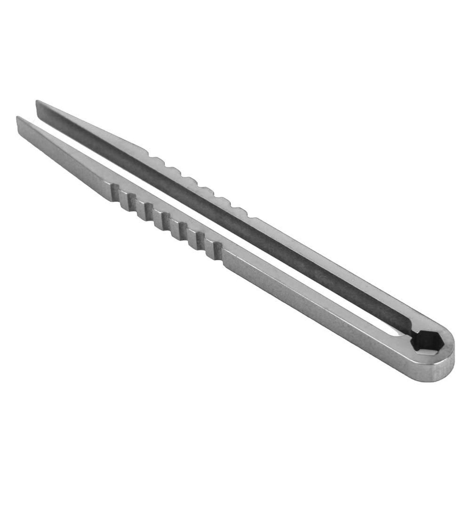 Yctze Mini Portable EDC Alloy Tweezers Outdoor Survival Camping Travel Tool Essential Everyday Carry Gear Ideal for Mountaineering Accessory (Original Color) - Buy Online on GoSupps.com