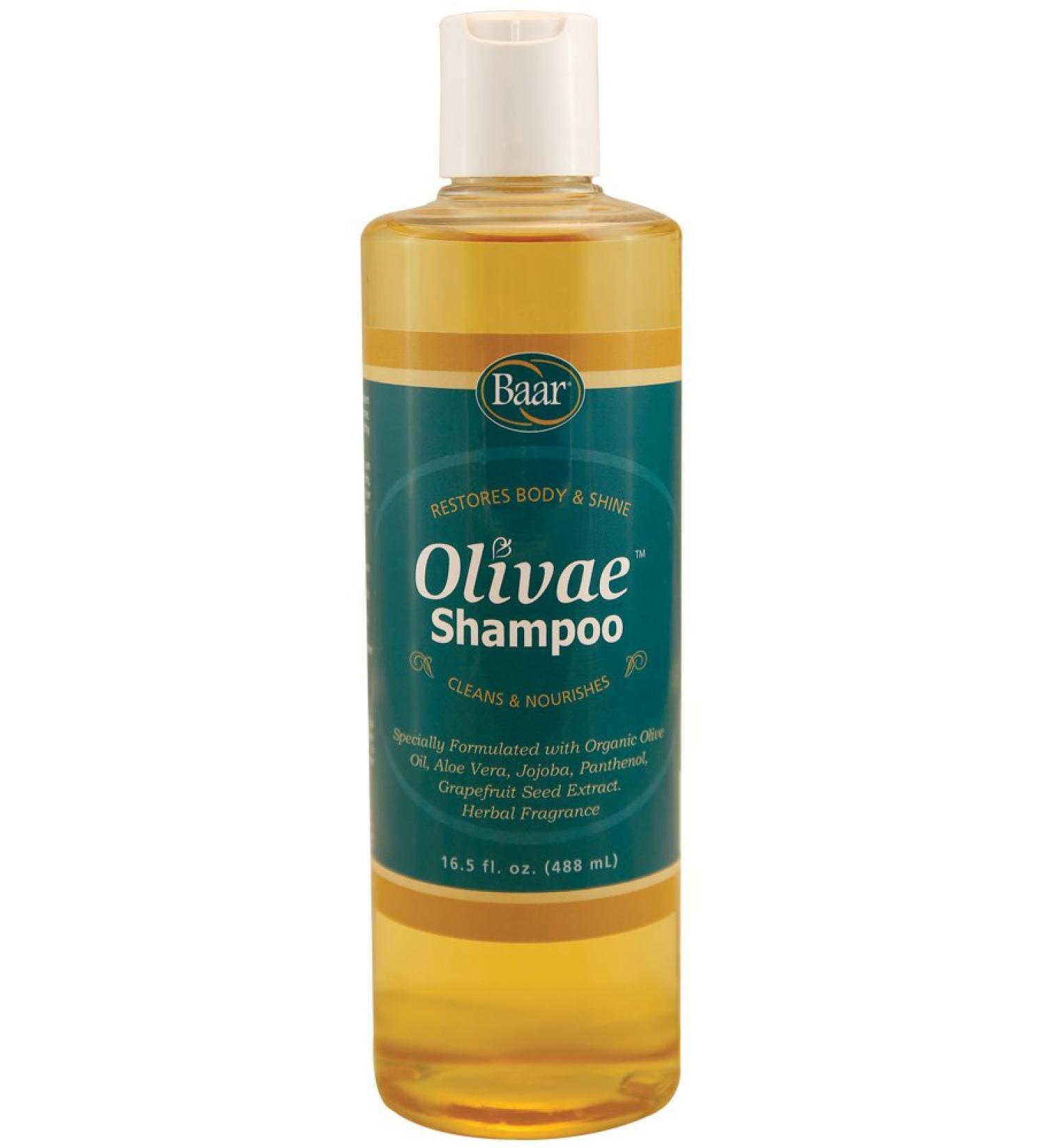 Baar Olivae Shampoo - Organic Olive Oil Formula for Nourishing & Repairing Hair | Aloe Vera & Jojoba Oil | 16.5 Fl Oz - Buy Online on GoSupps.com